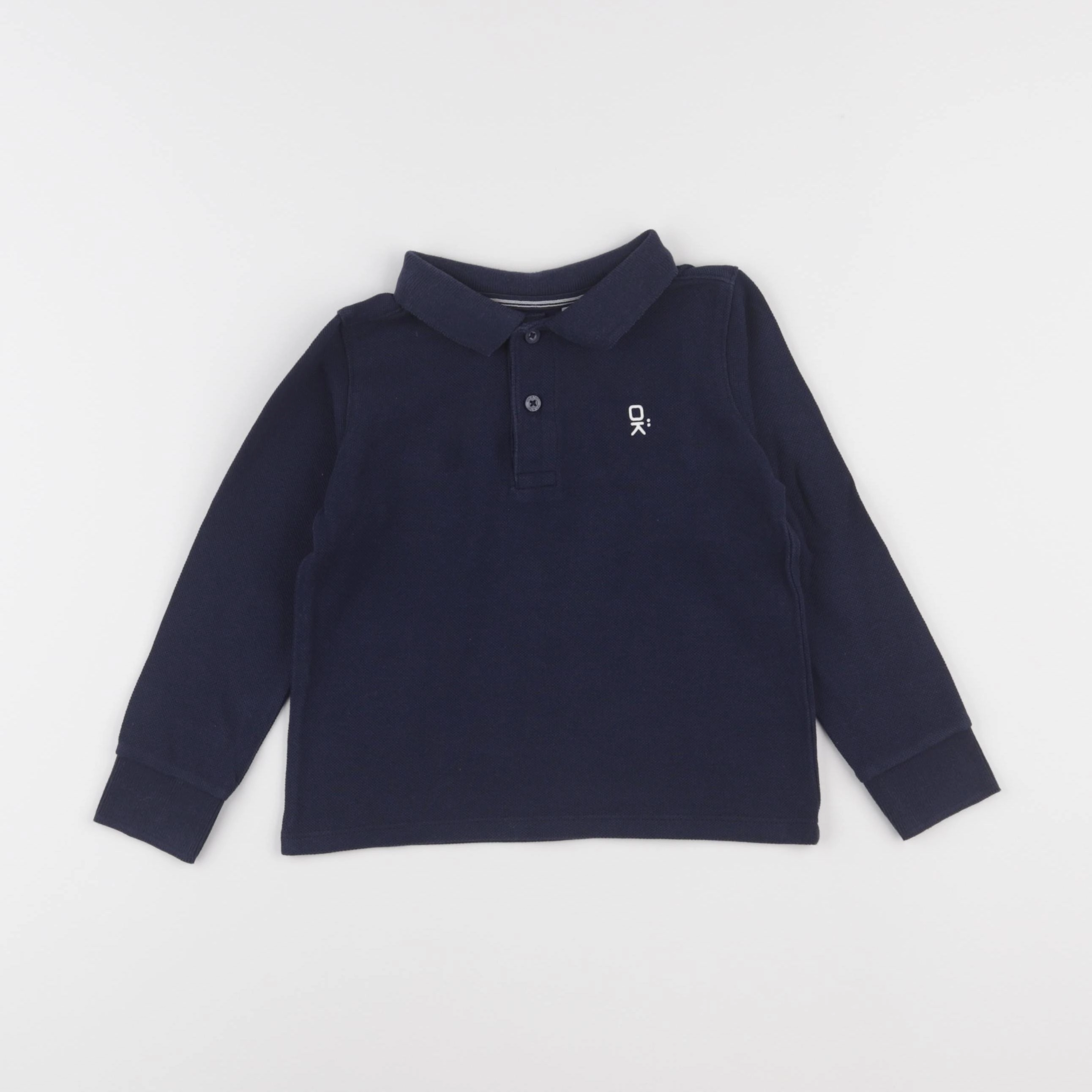Okaidi - polo bleu - 3 ans