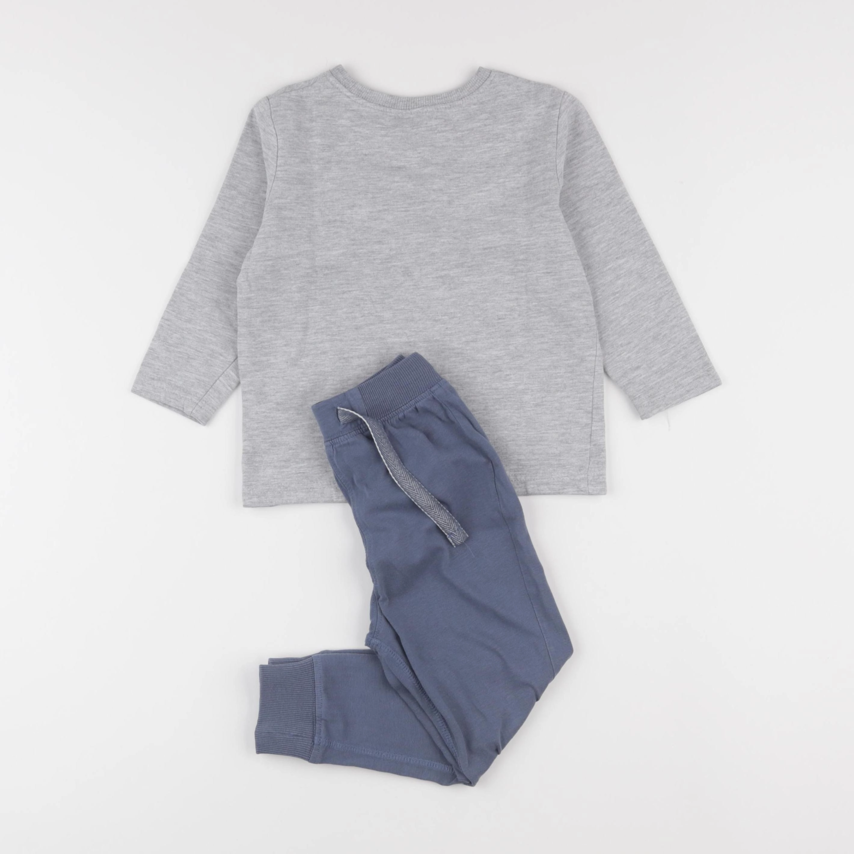 Tape à l'oeil - pyjama coton gris, bleu - 3 ans