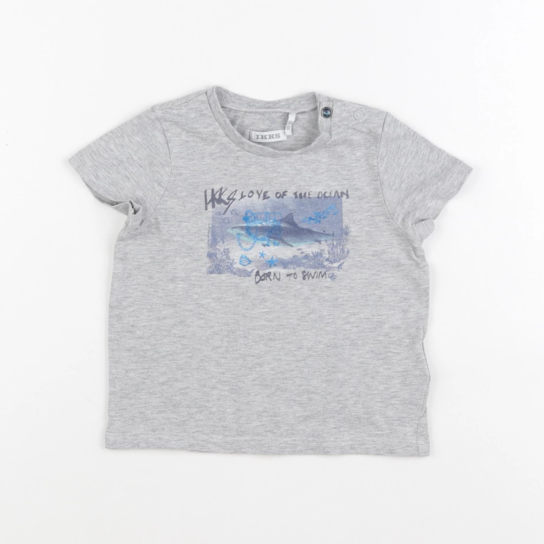 IKKS - tee-shirt gris - 18 mois