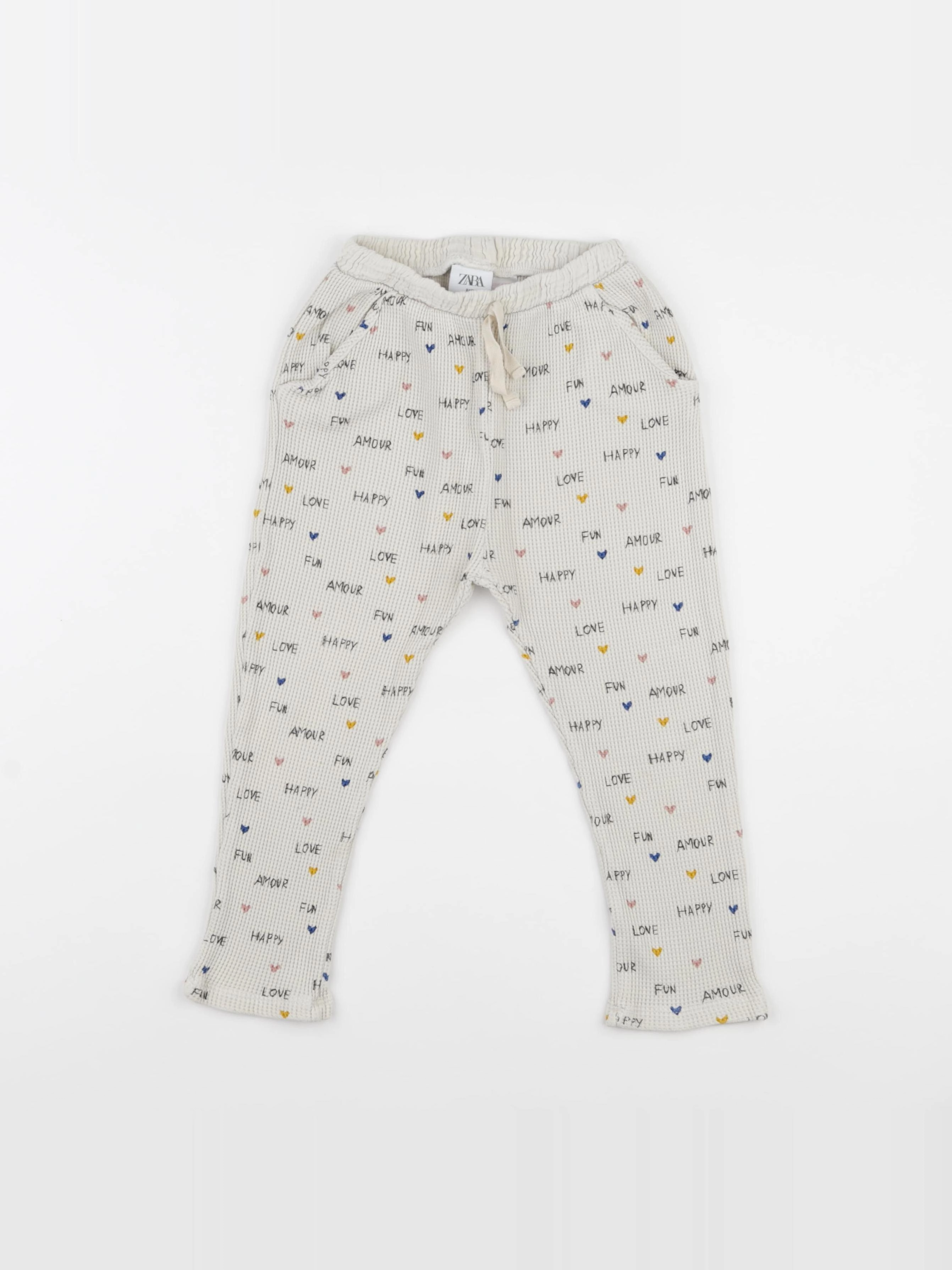 Zara - jogging blanc - 3/4 ans