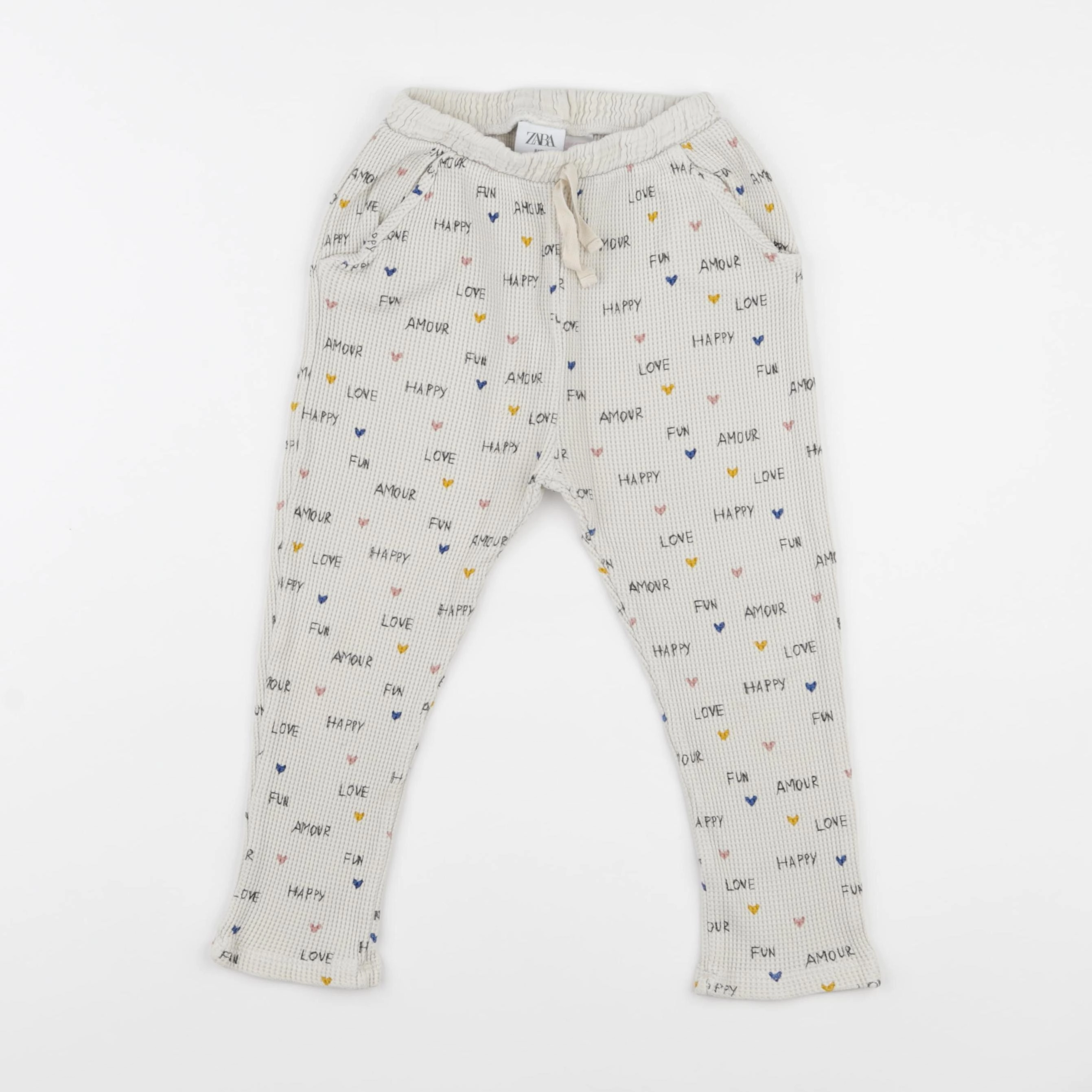 Zara - jogging blanc - 3/4 ans