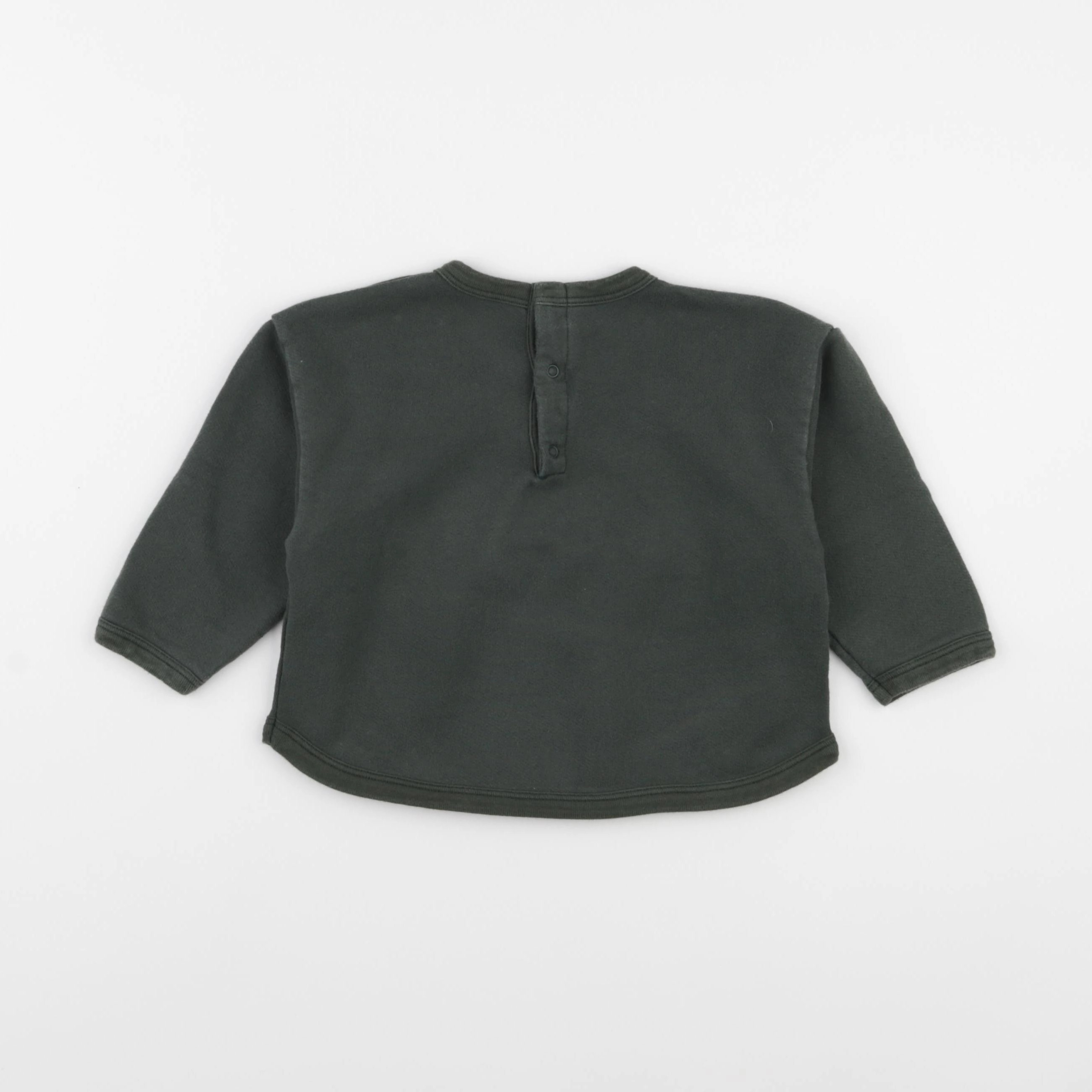 Petit Bateau - sweat vert - 24 mois