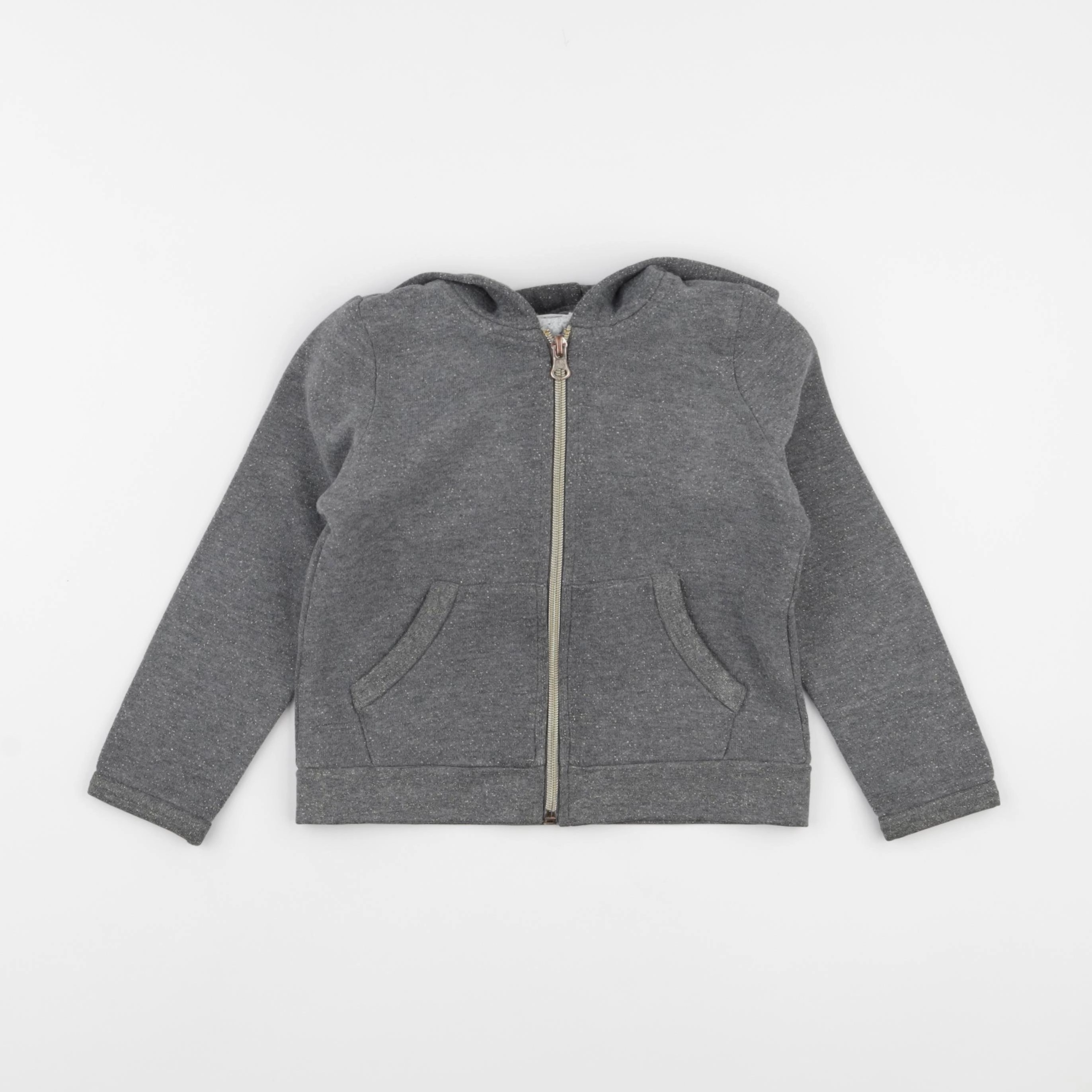 Monoprix - sweat gris, or - 3 ans