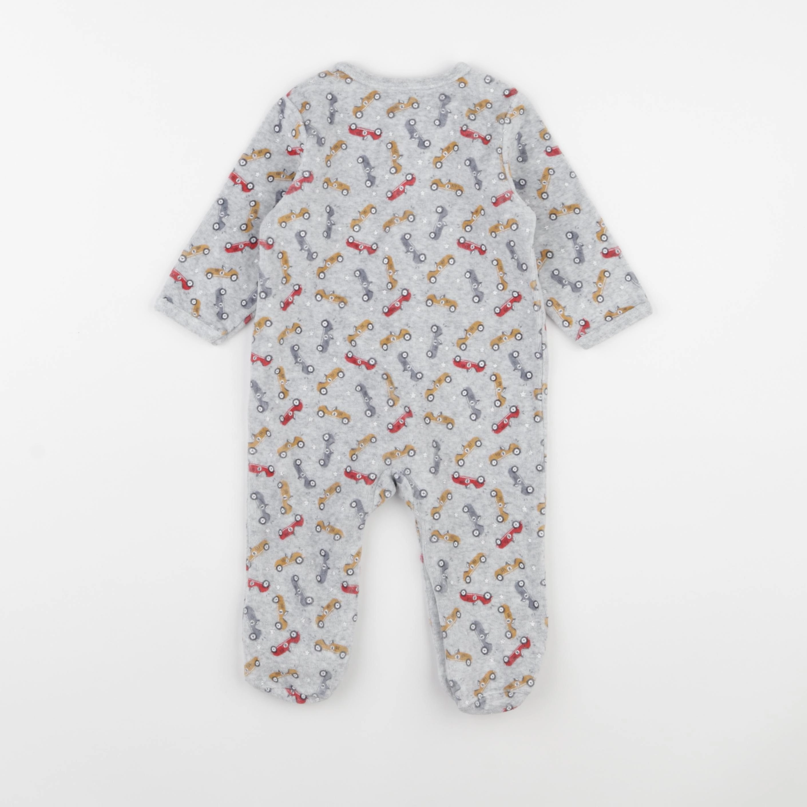 Vertbaudet - pyjama velours multicolore - 9 mois