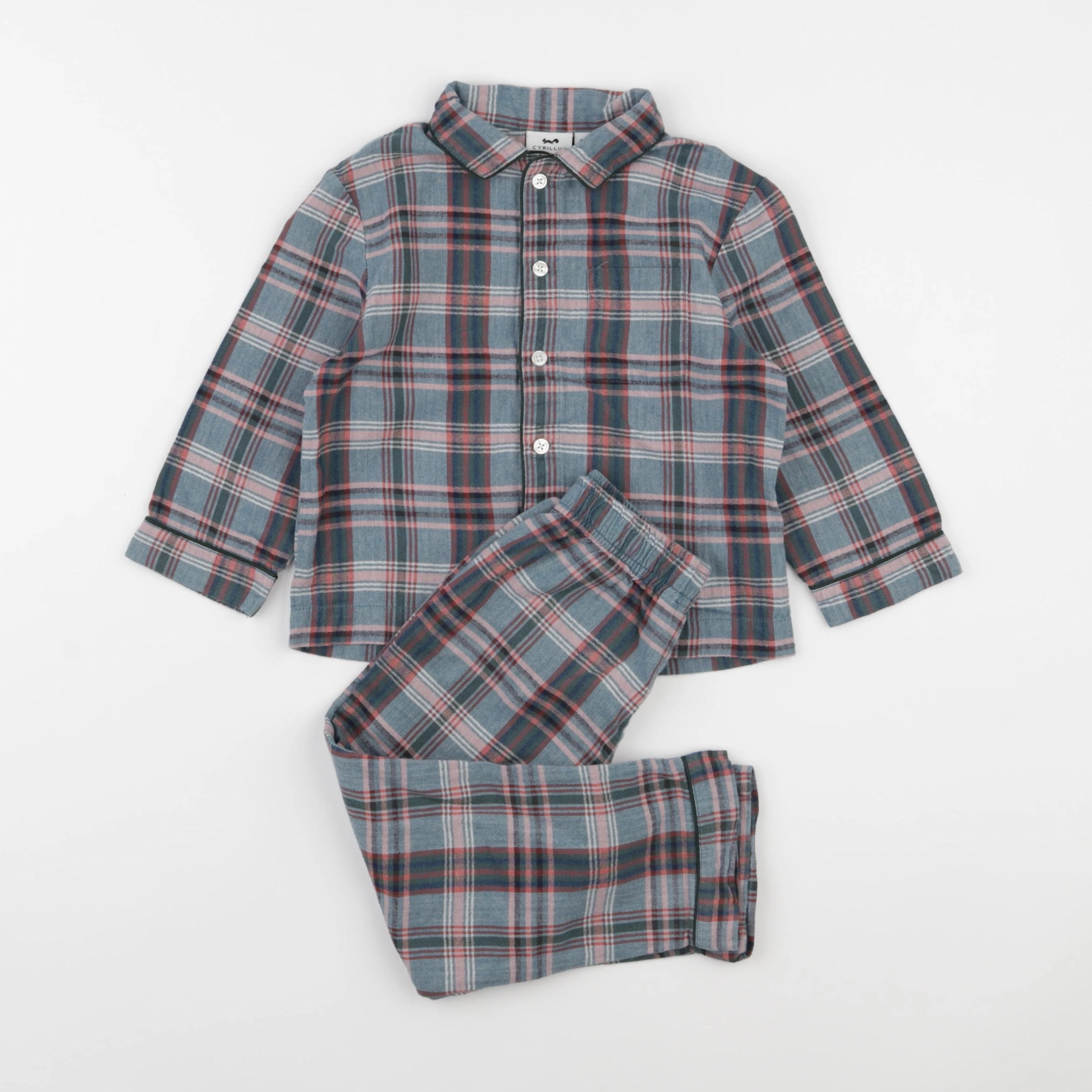 Cyrillus - pyjama coton gris - 4 ans