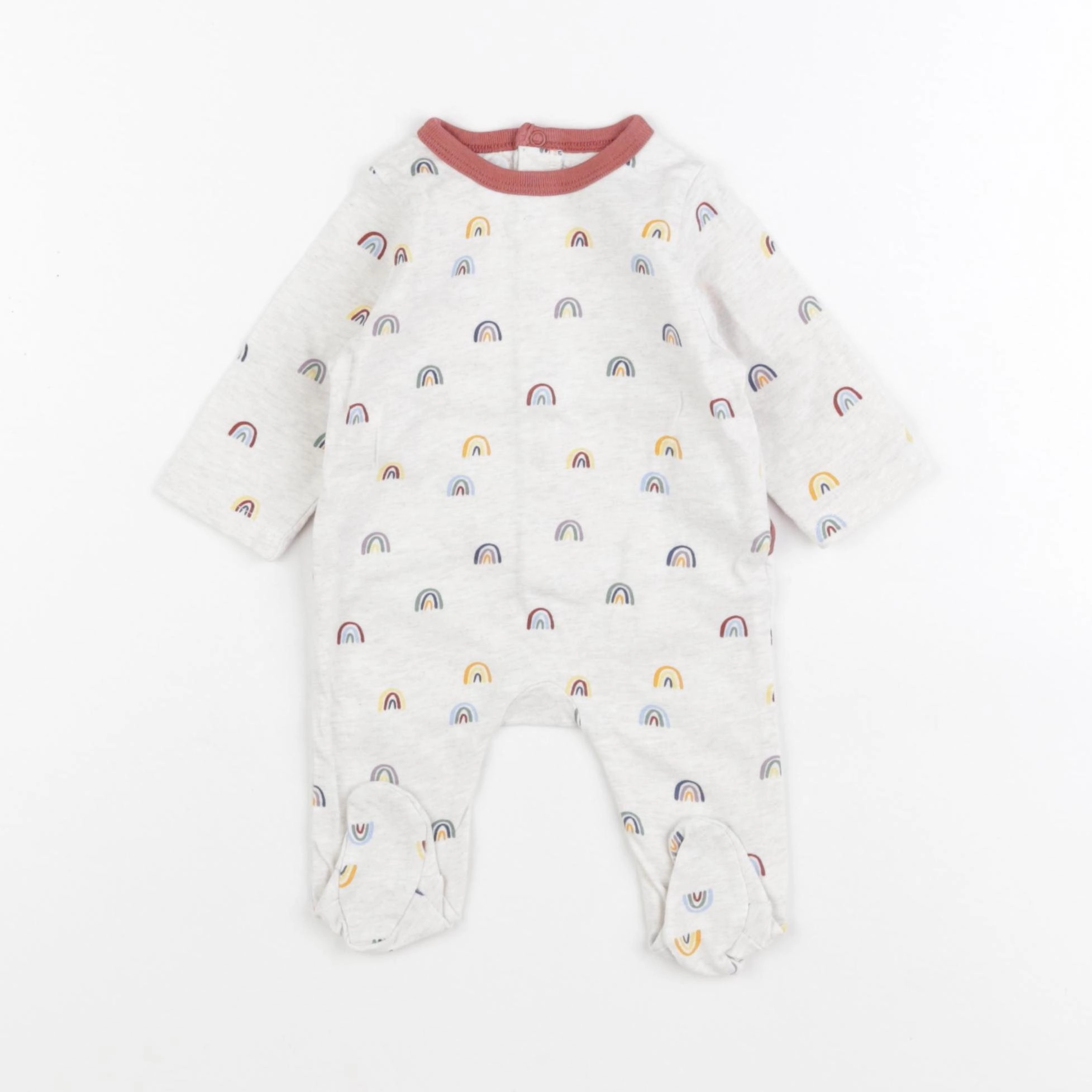Boutchou - pyjama coton beige - 1 mois