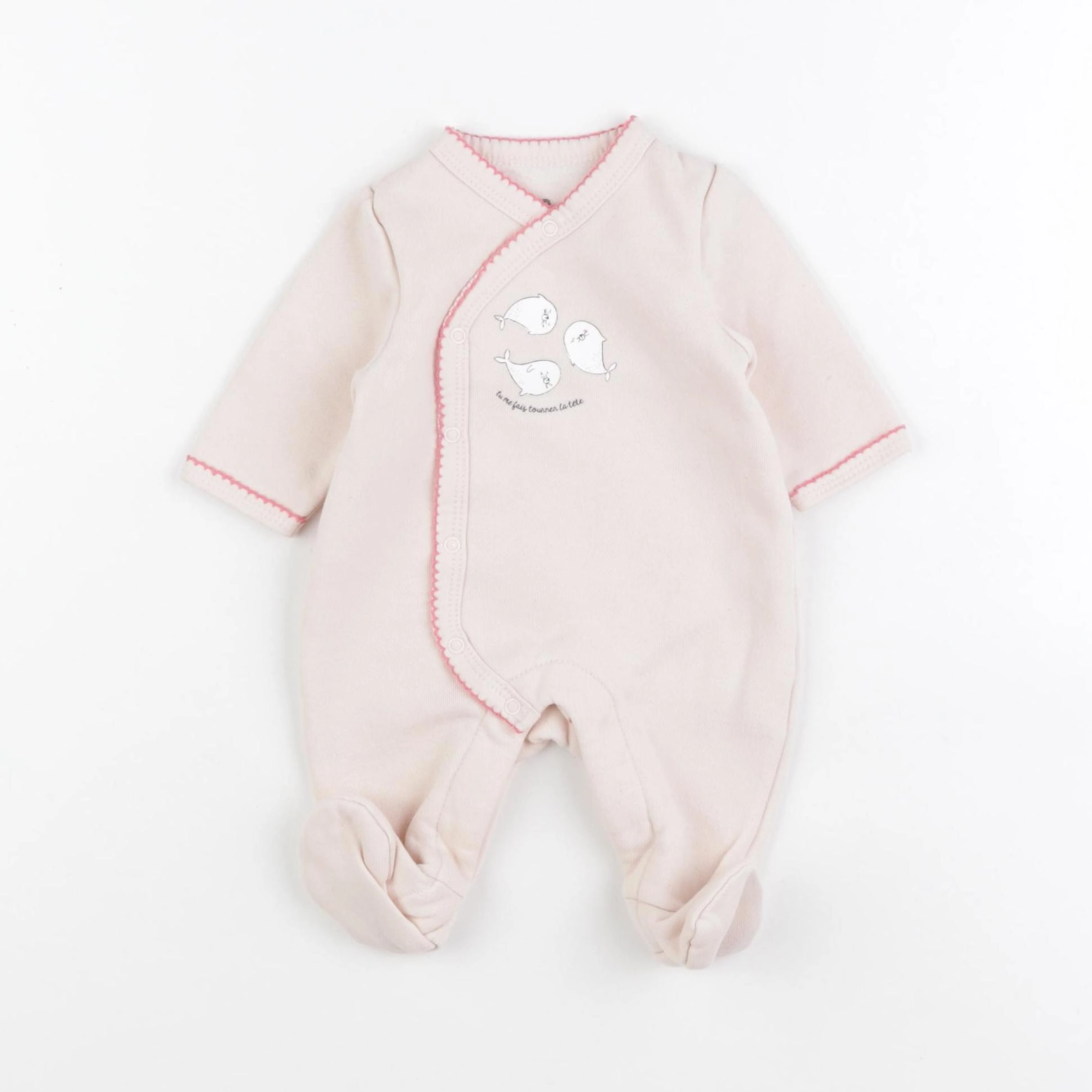 La Redoute - pyjama coton rose - 1 mois