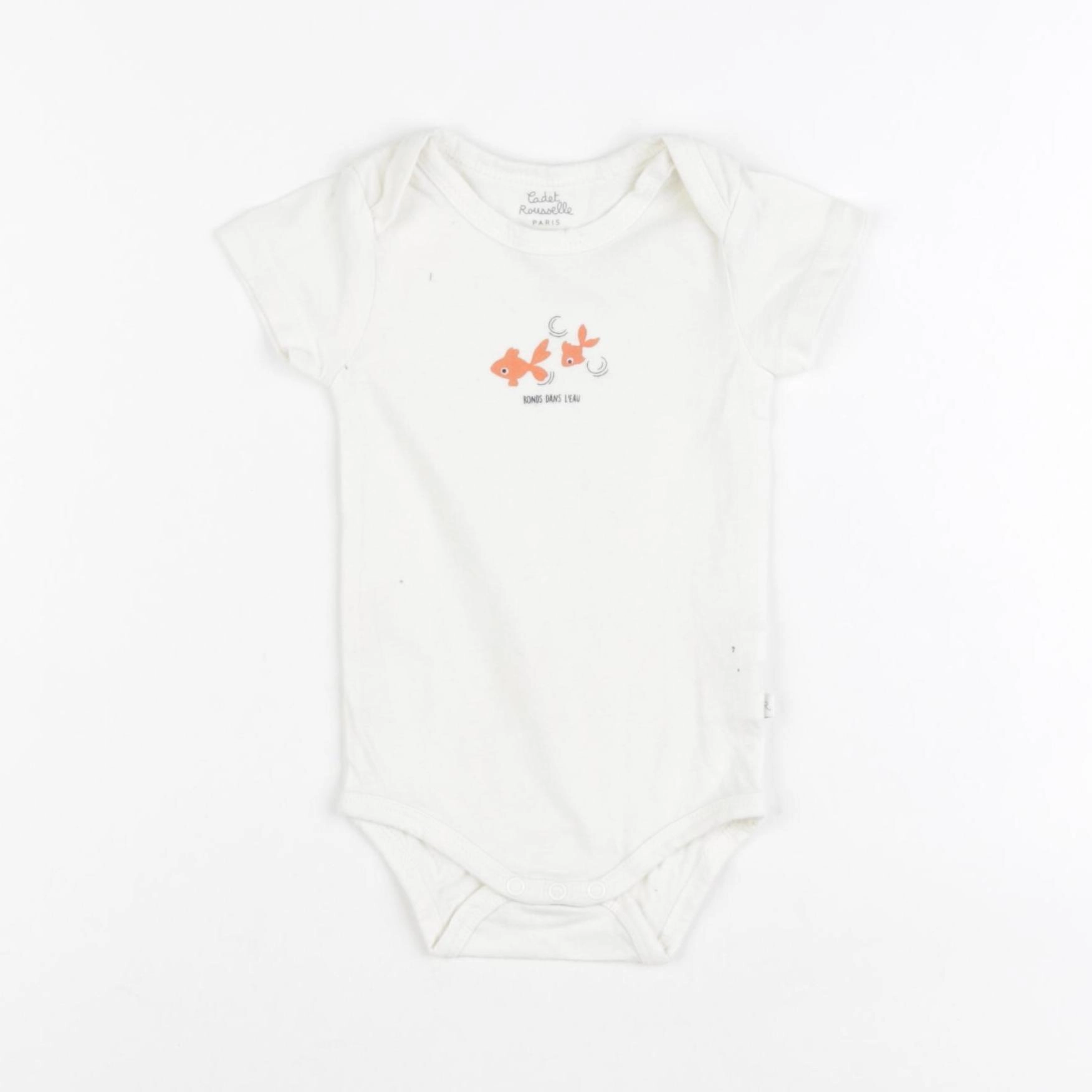 Cadet Rousselle - body blanc - 6 mois