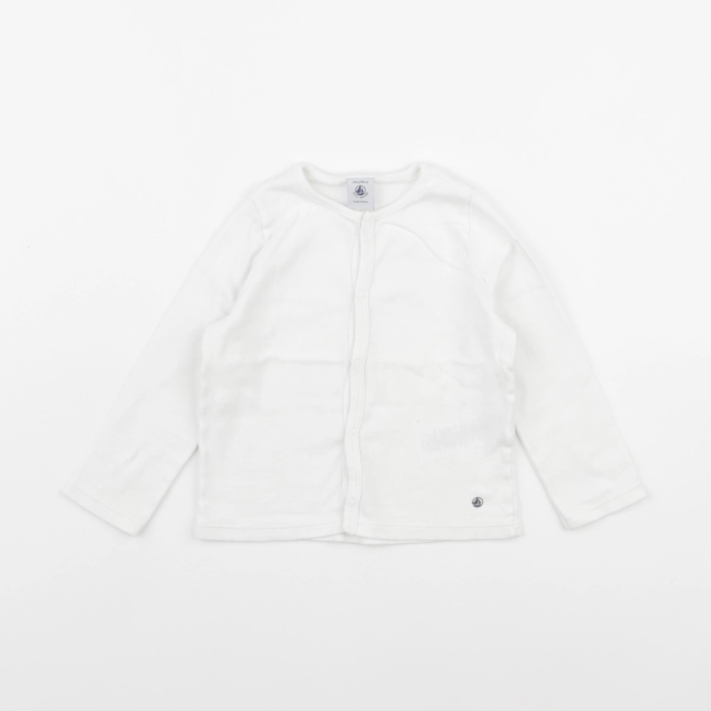 Petit Bateau - tee-shirt blanc - 24 mois