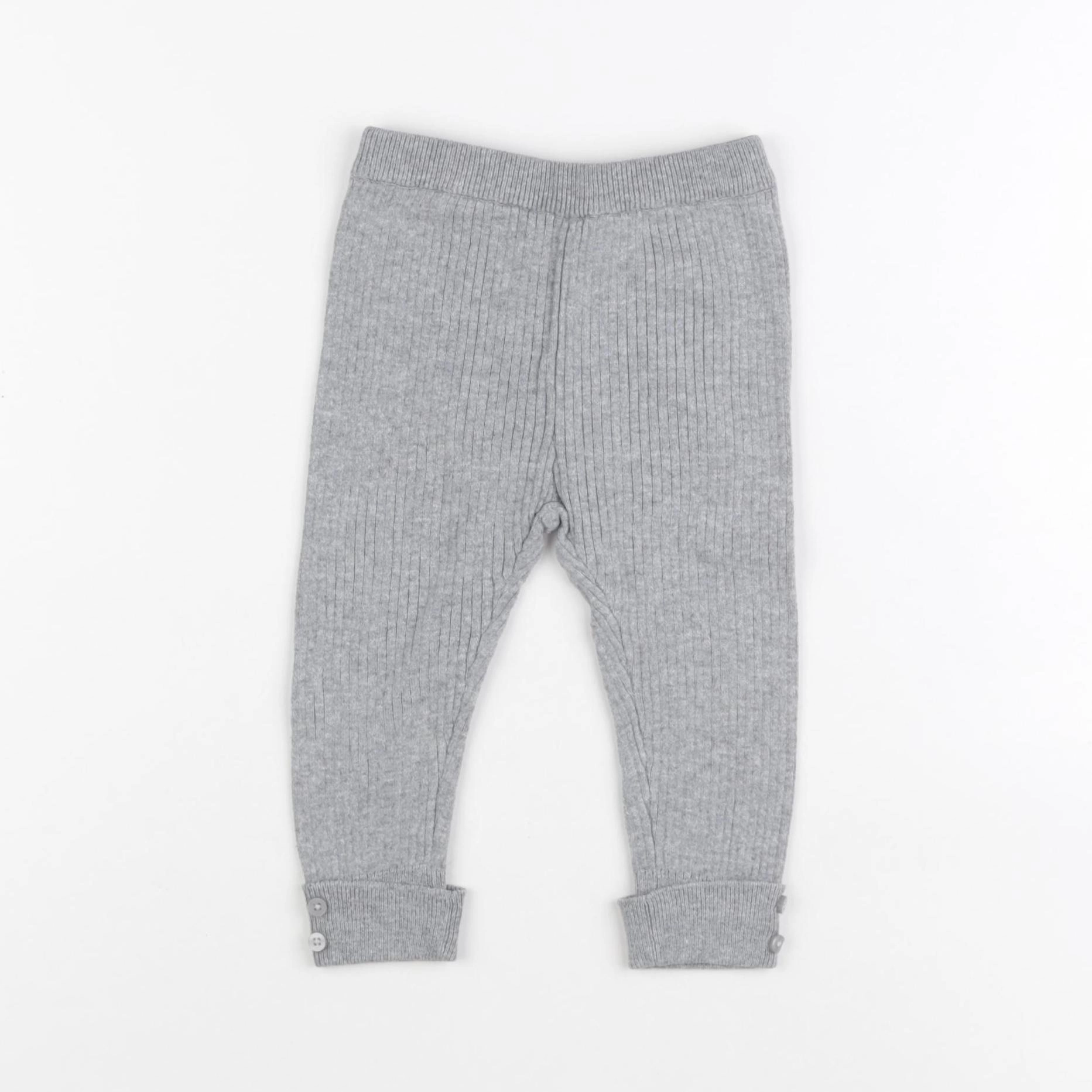 Zara - legging gris - 9/12 mois