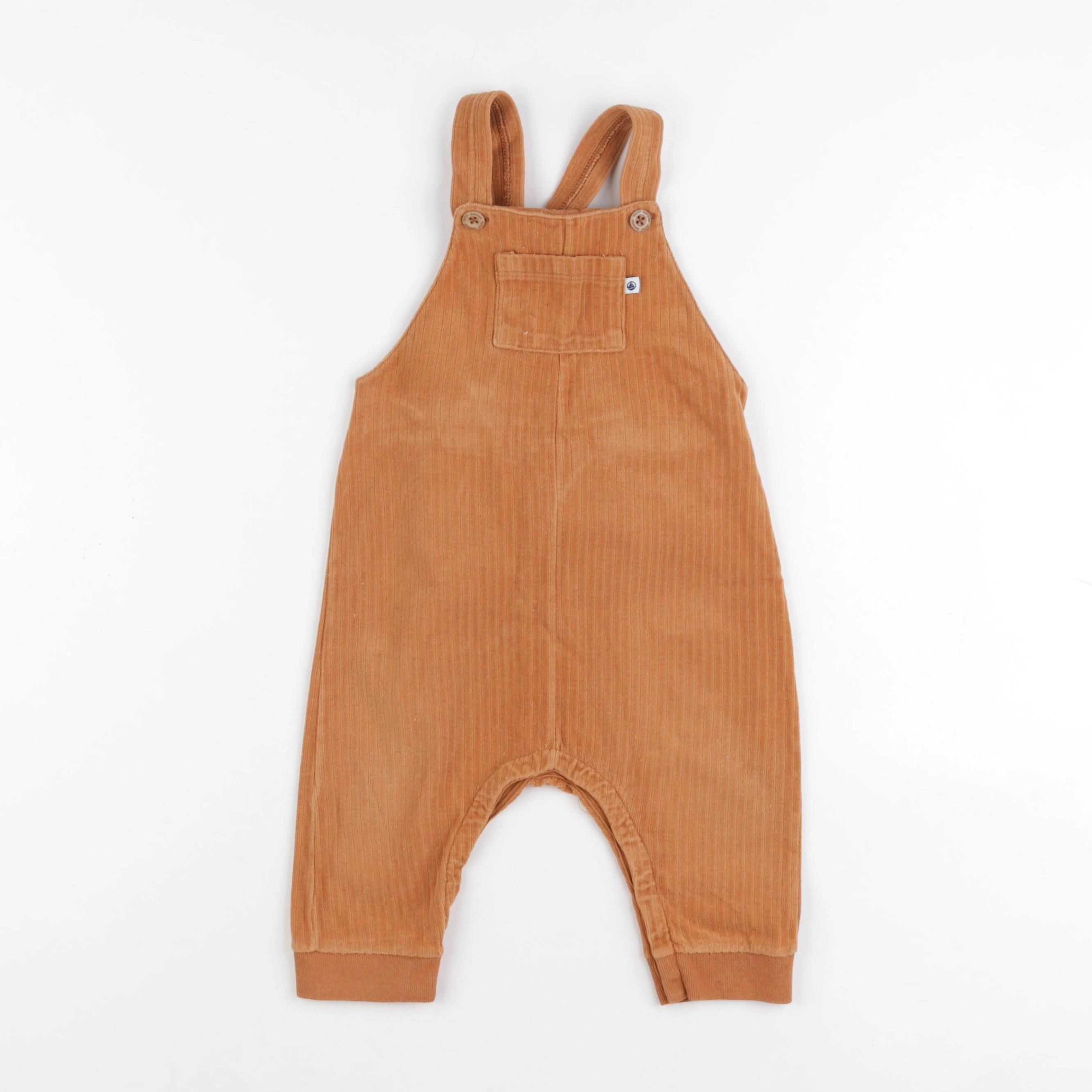 Petit Bateau - salopette orange - 18 mois