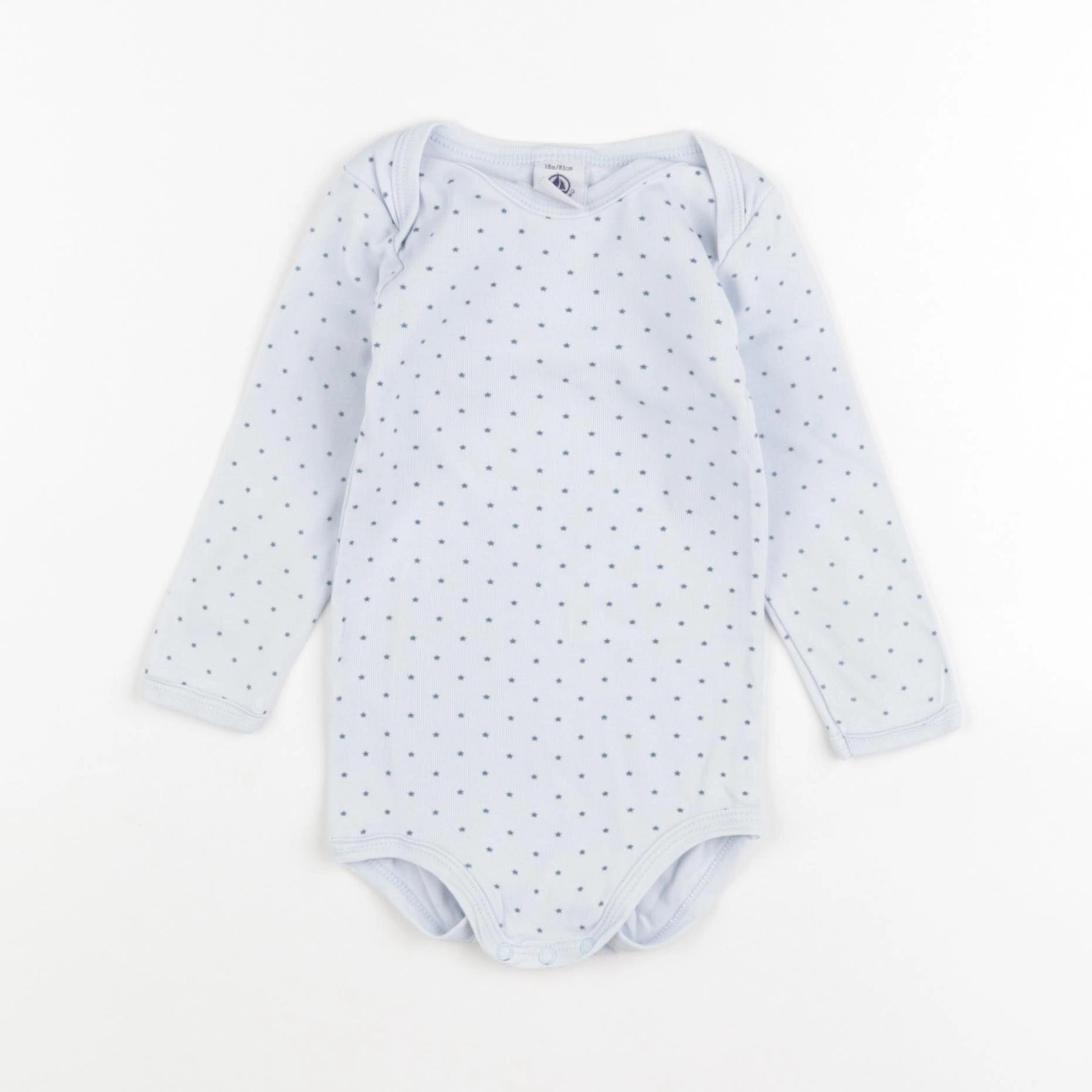 Petit Bateau - body bleu - 18 mois