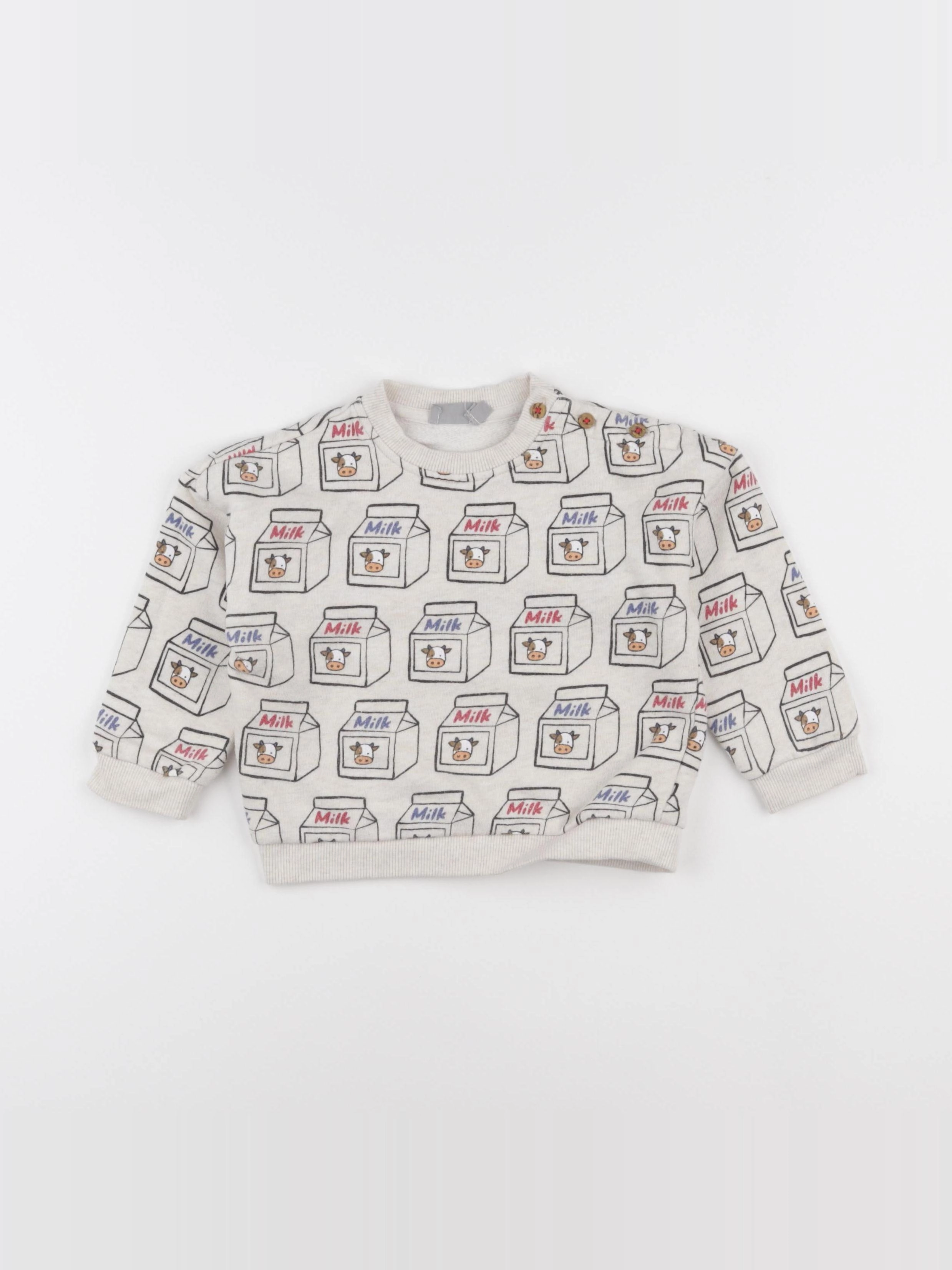 Boutchou - sweat multicolore - 24 mois