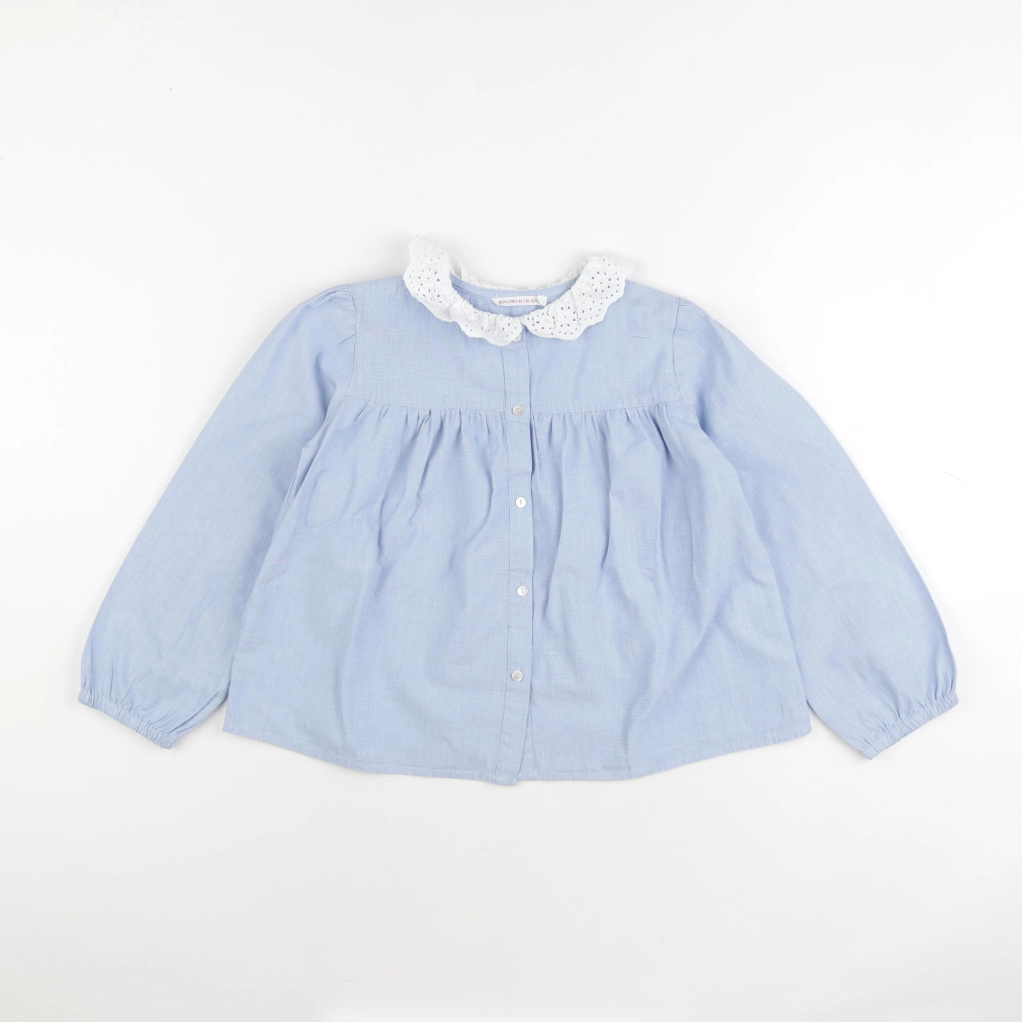 Monoprix - blouse bleu - 8 ans