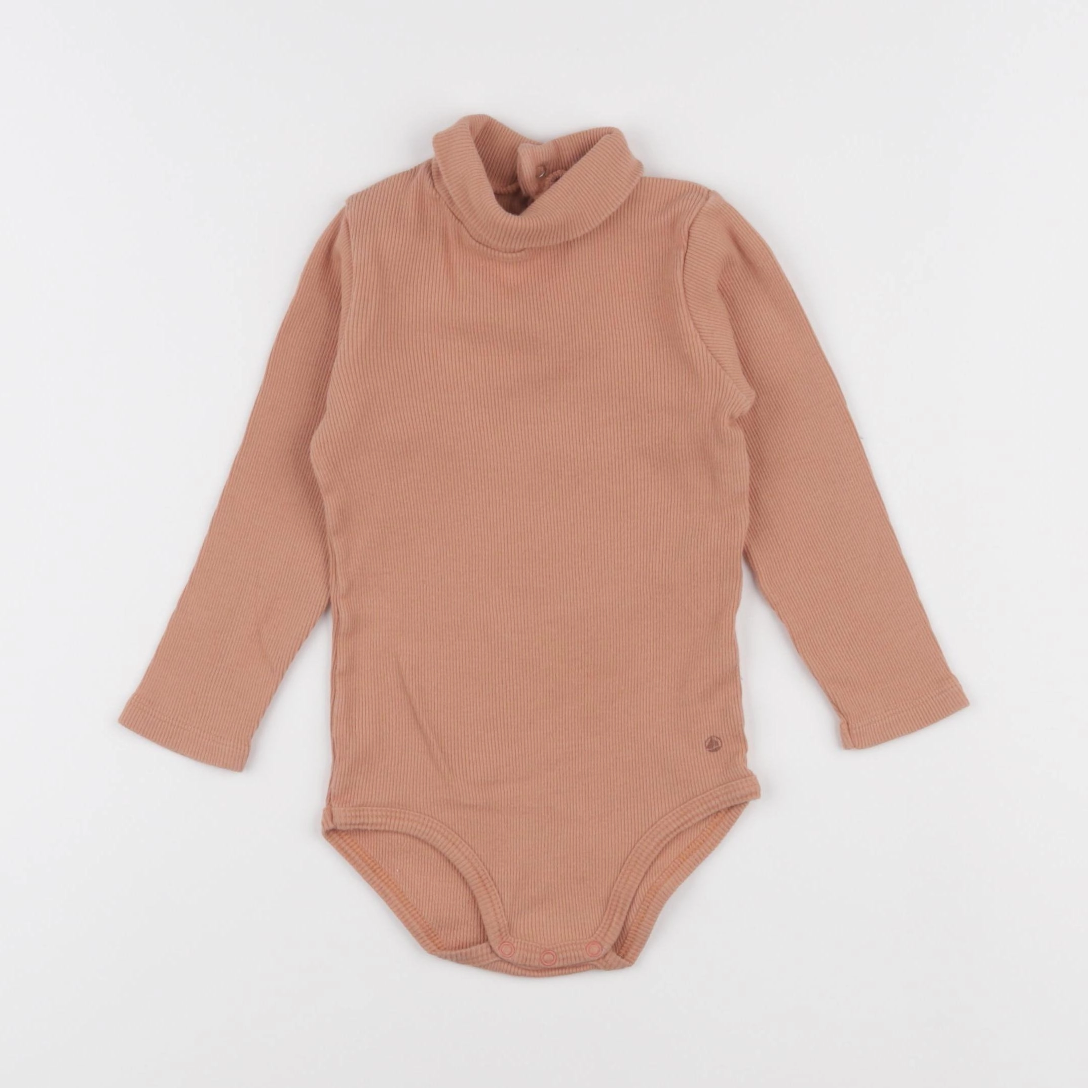 Petit Bateau - body à col orange - 24 mois