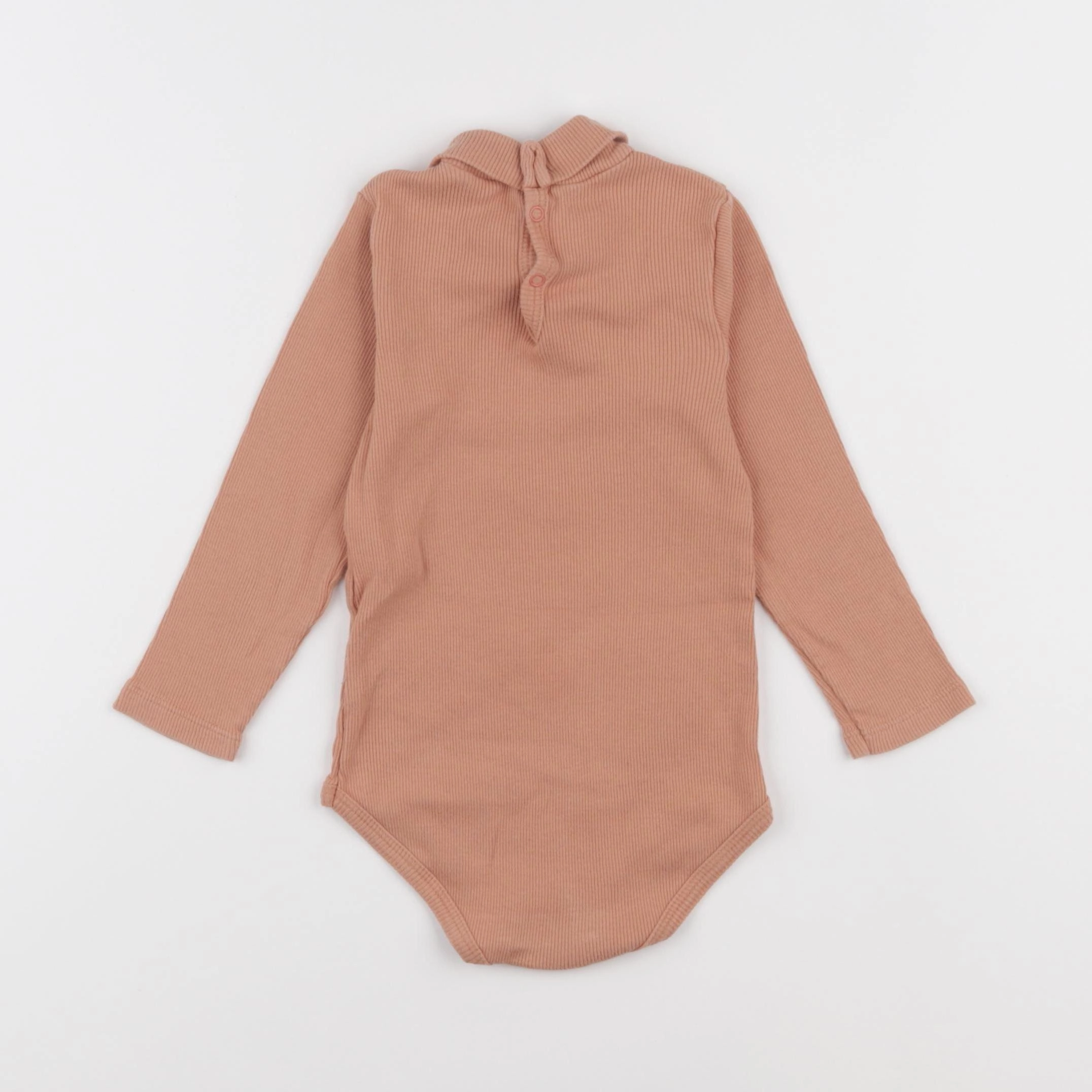 Petit Bateau - body à col orange - 24 mois