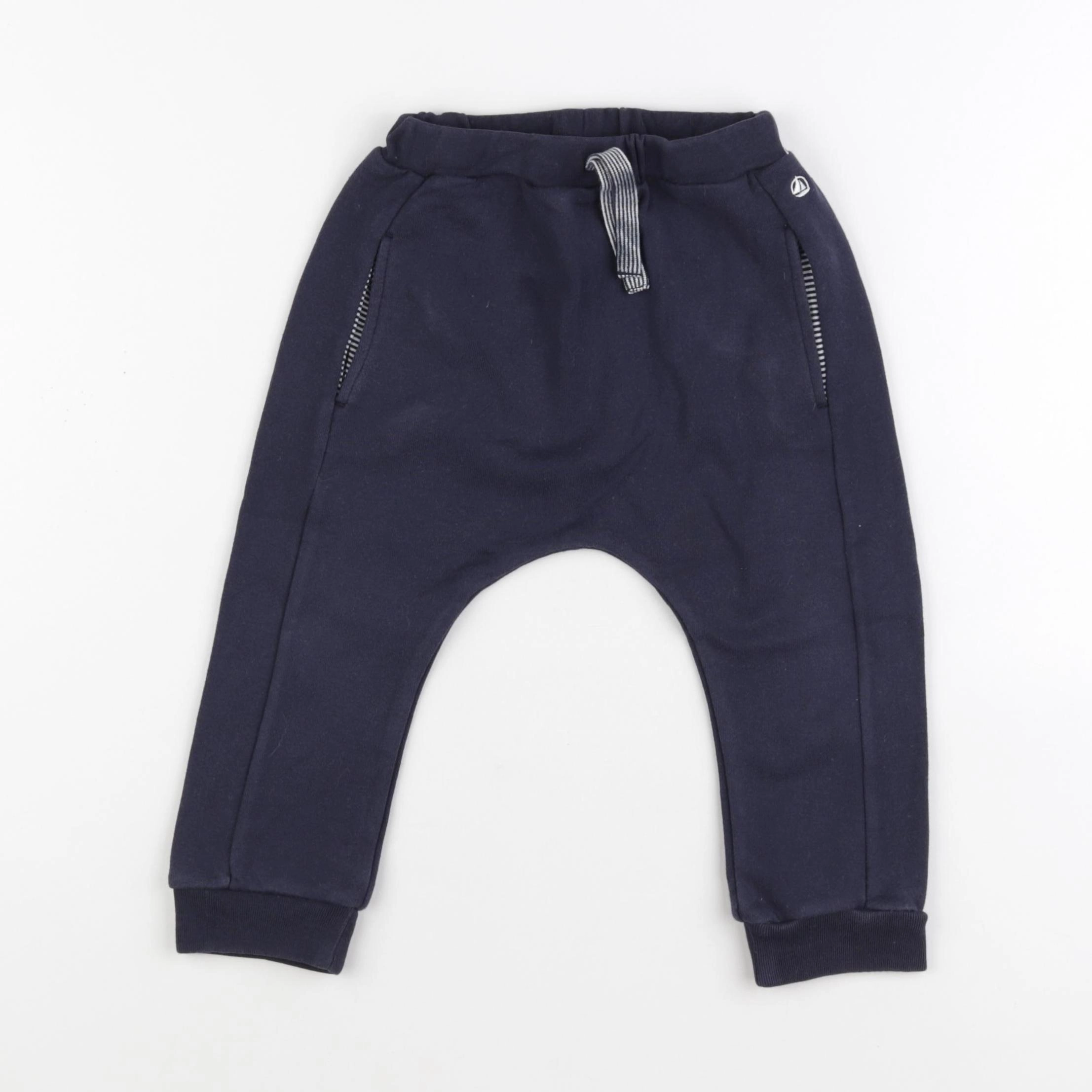 Petit Bateau - pantalon bleu - 24 mois