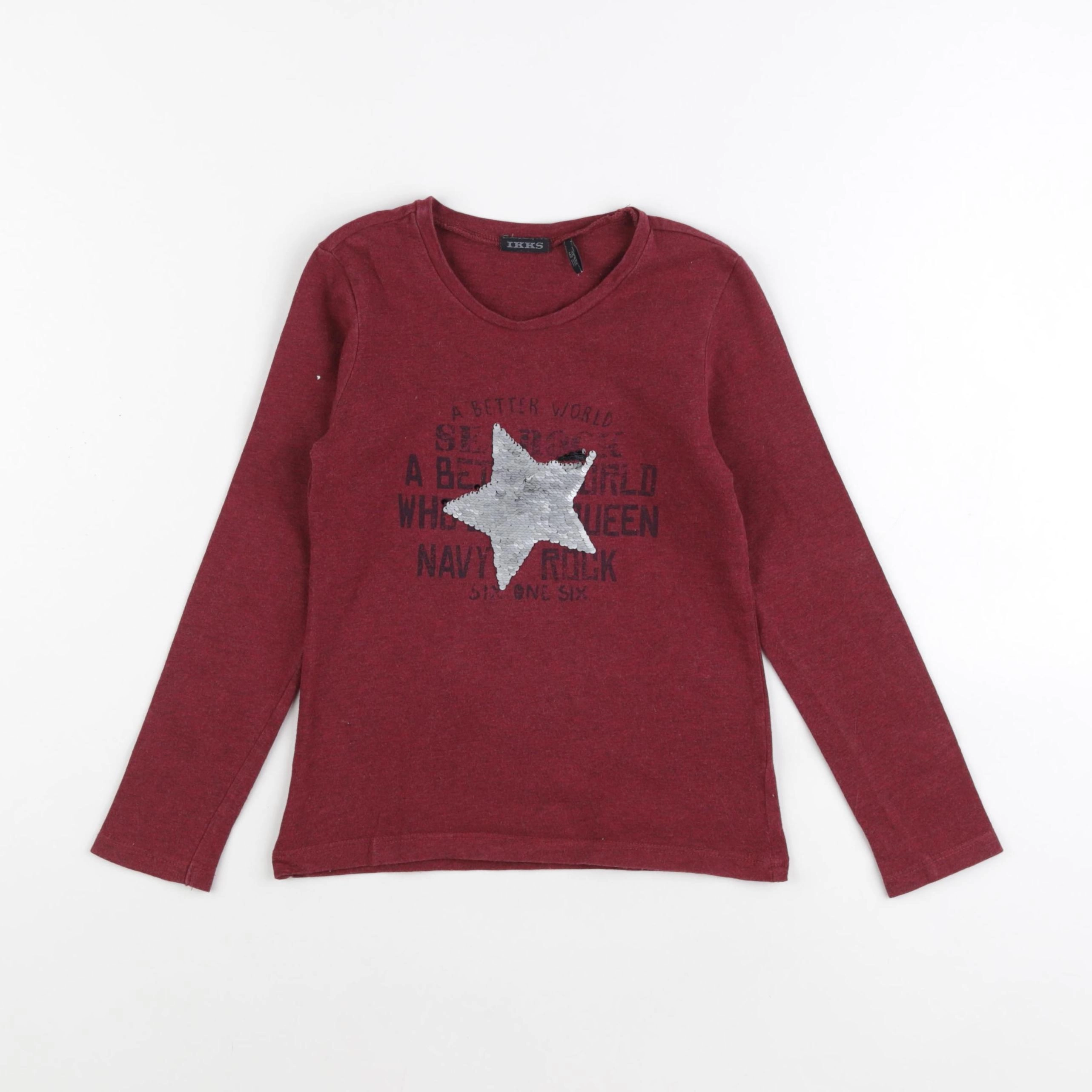 IKKS - tee-shirt rouge - 6 ans