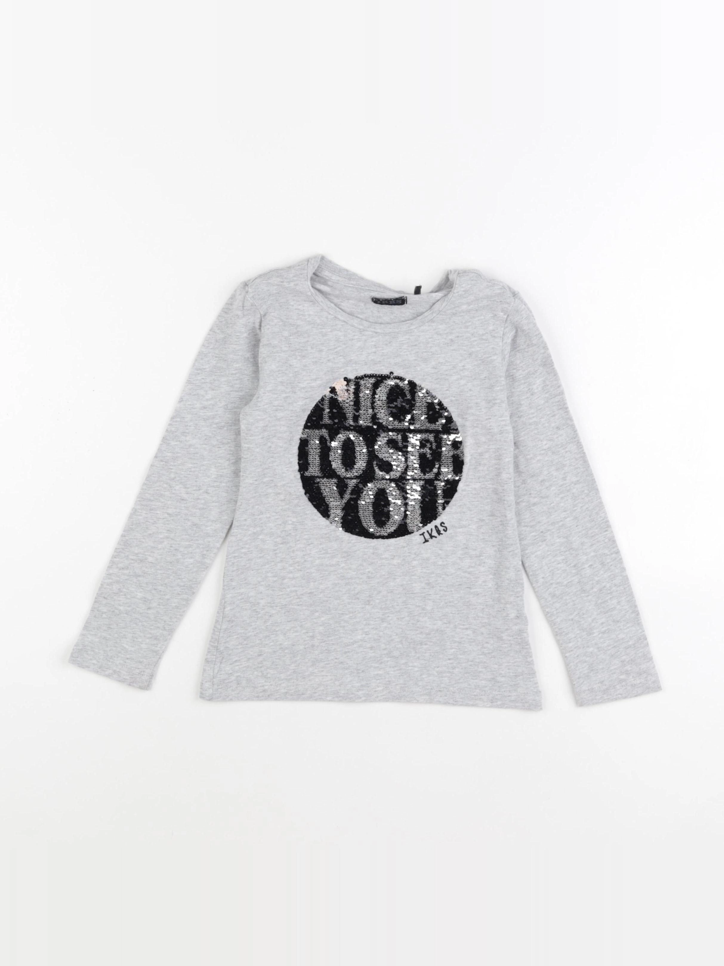 IKKS - tee-shirt gris - 5 ans