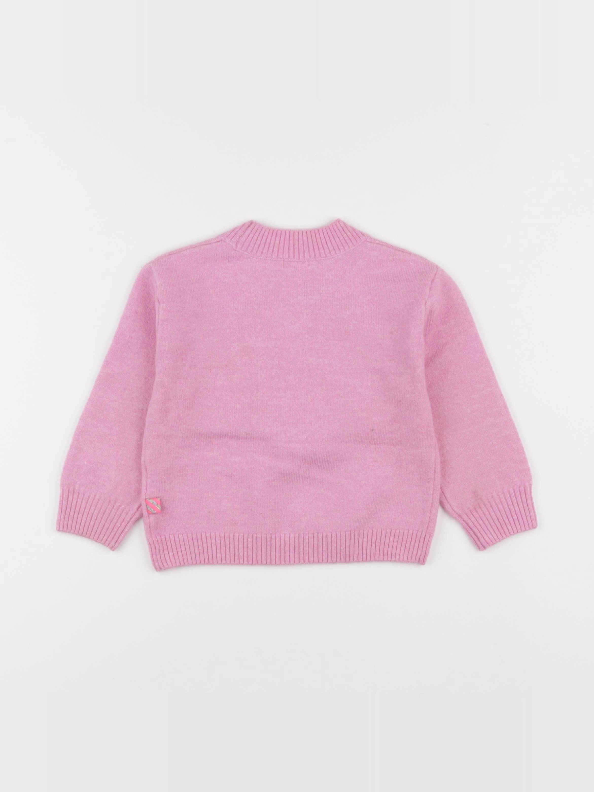 Billie Blush - pull rose - 2 ans