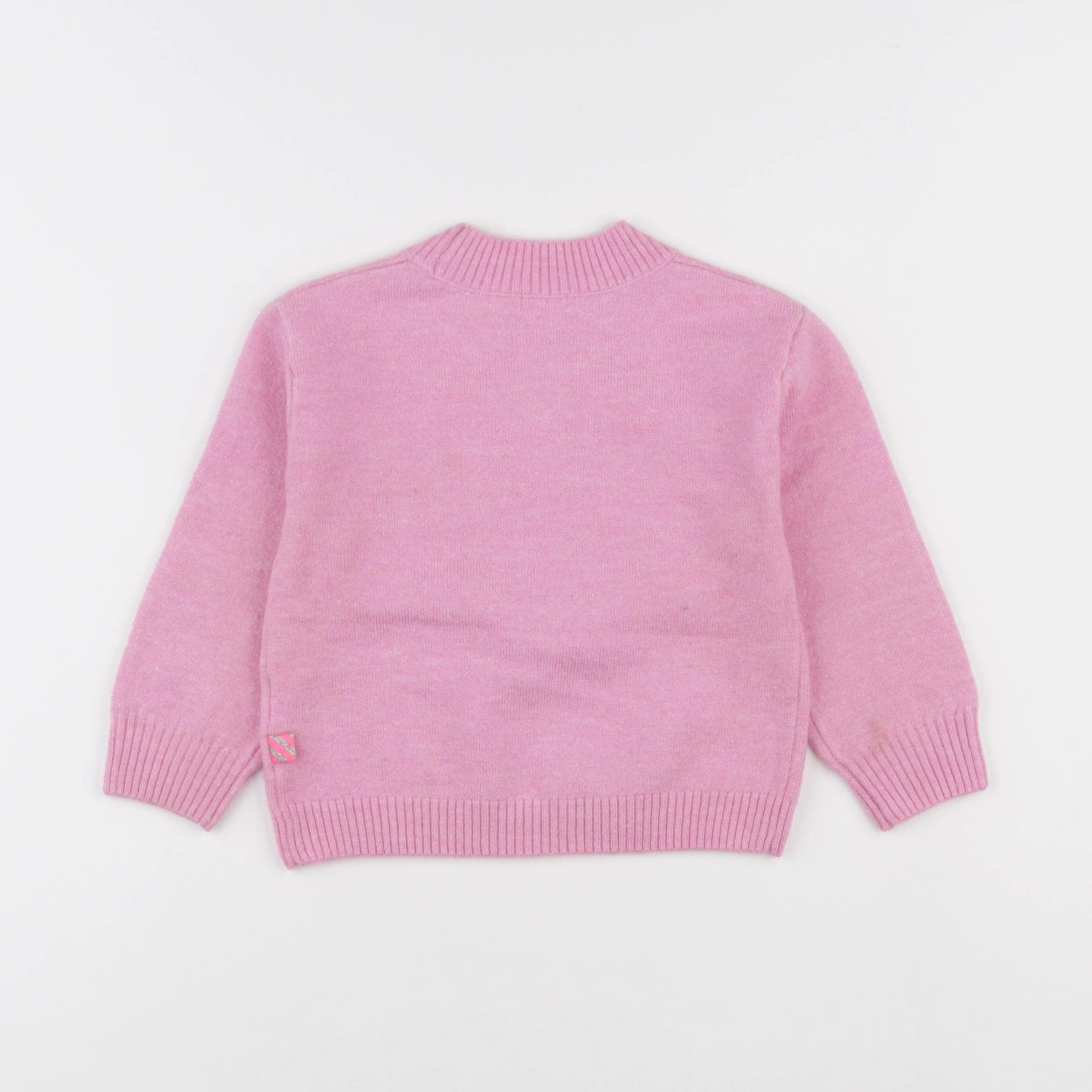 Billie Blush - pull rose - 2 ans