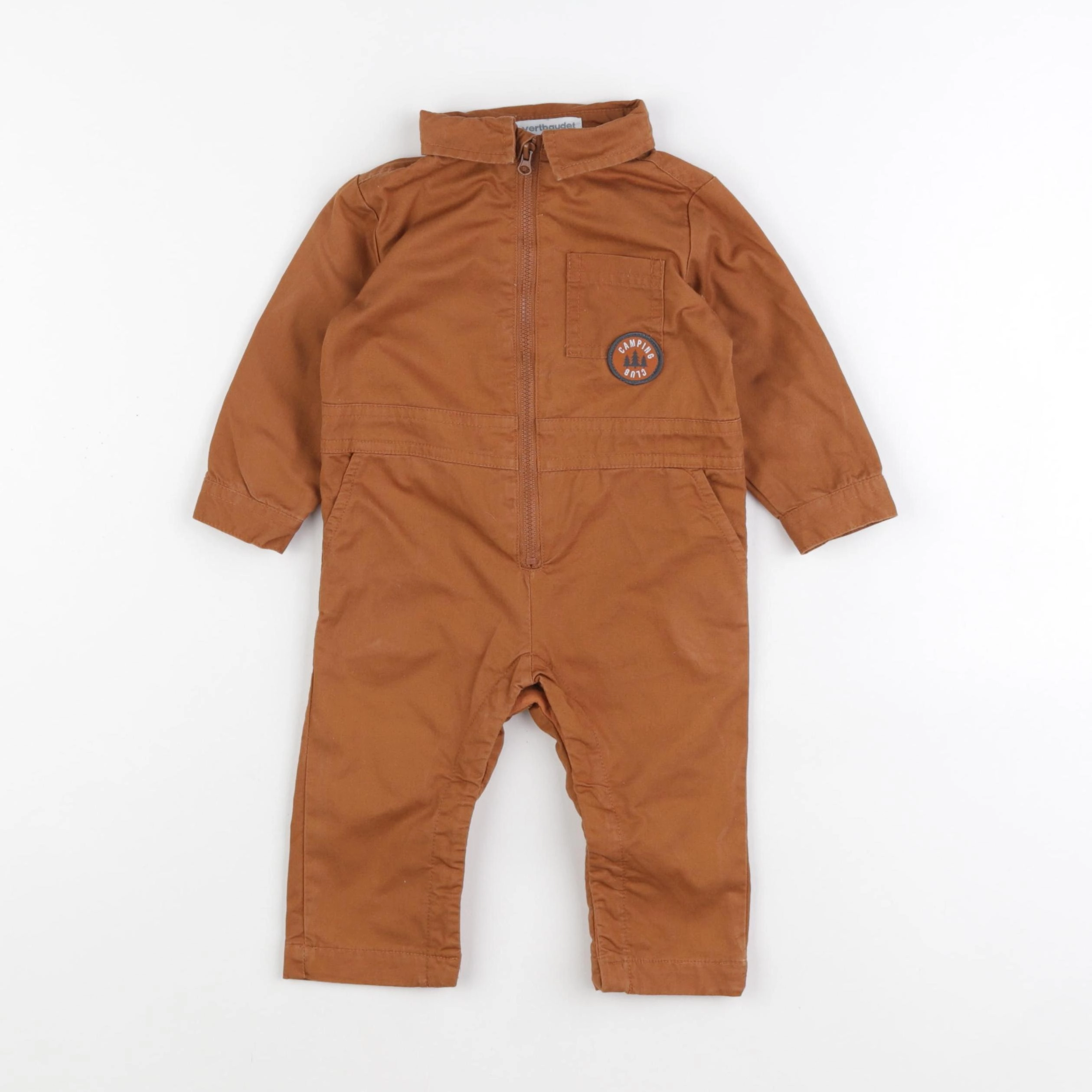 Vertbaudet - combinaison marron - 9 mois