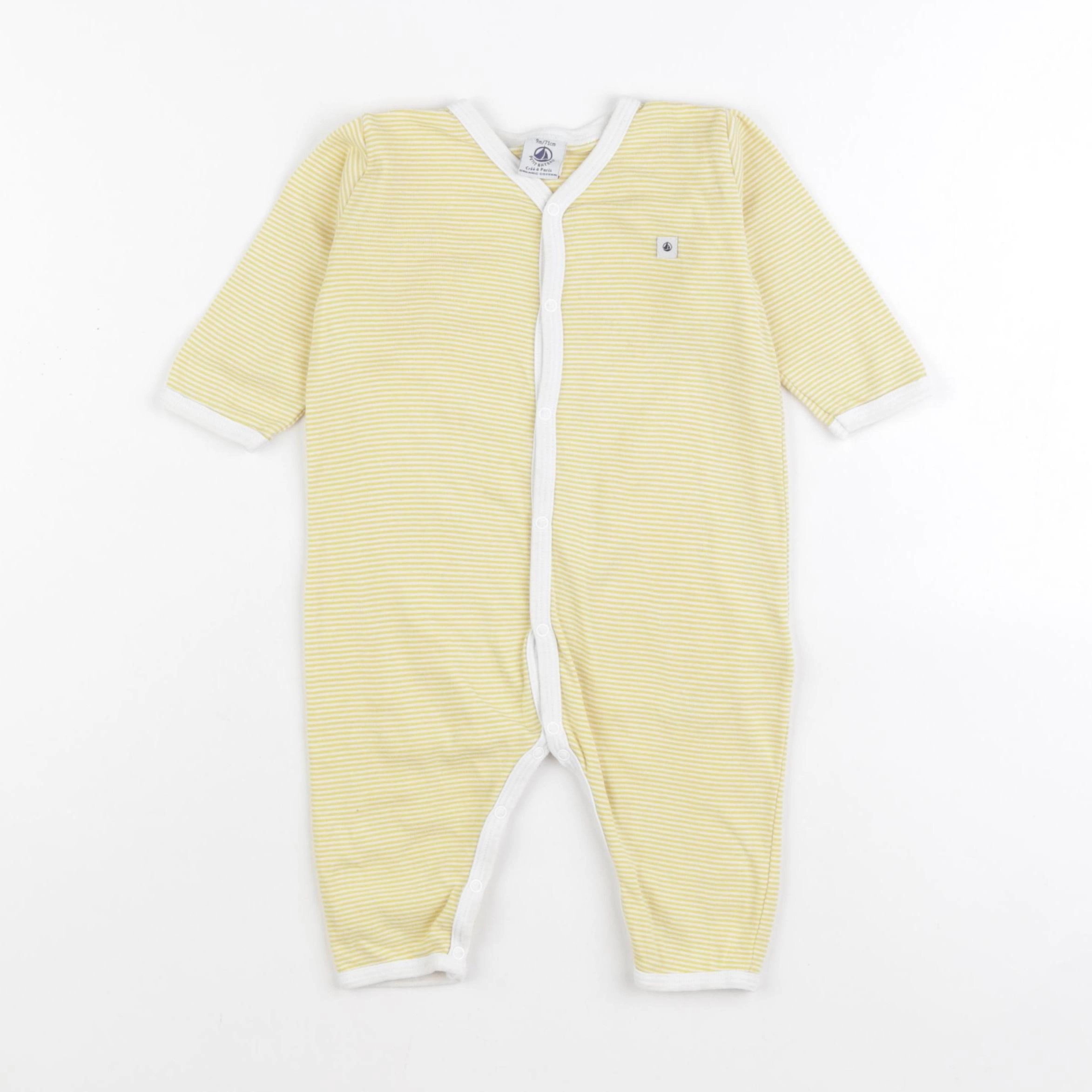 Petit Bateau - pyjama coton jaune - 9 mois