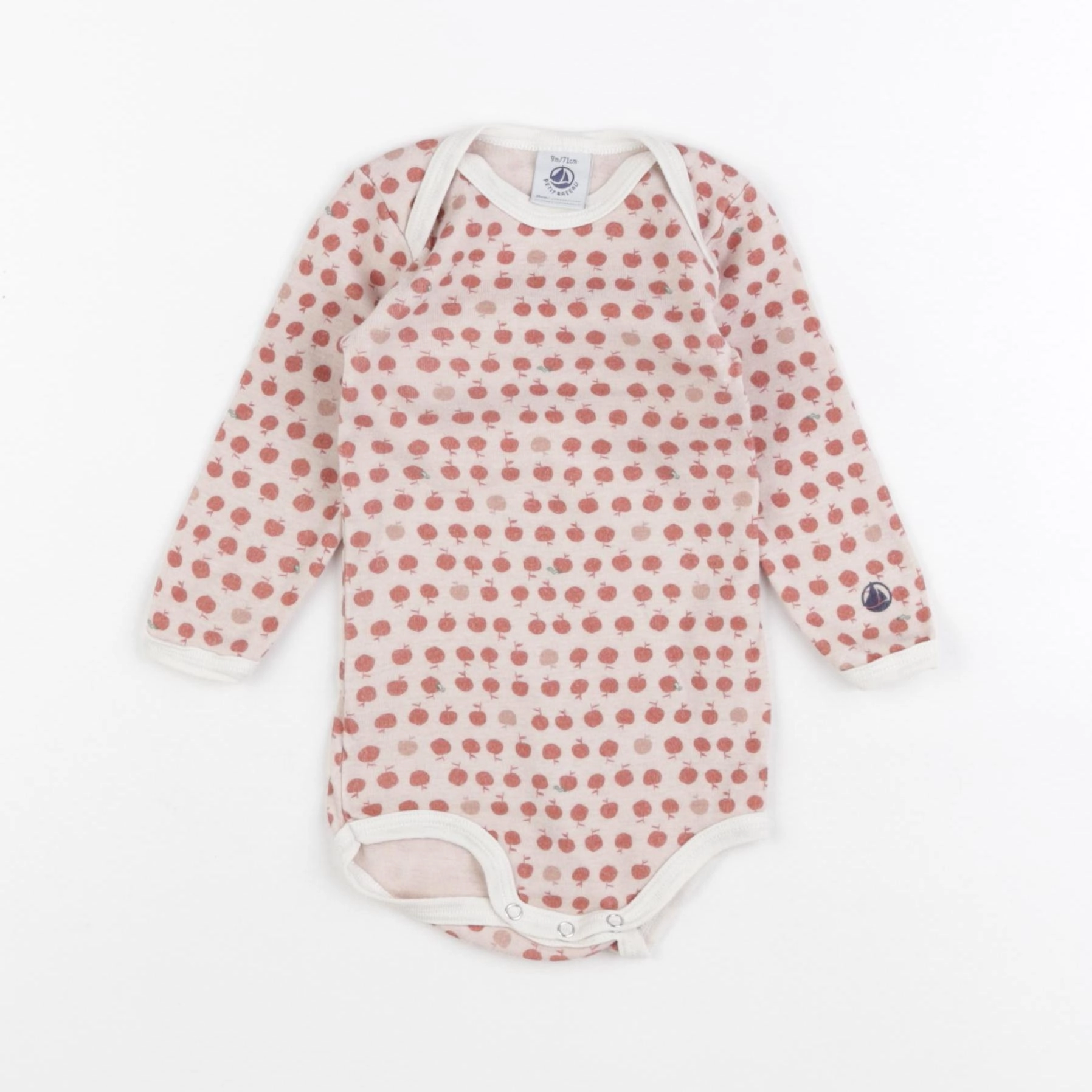 Petit Bateau - body rose - 9 mois