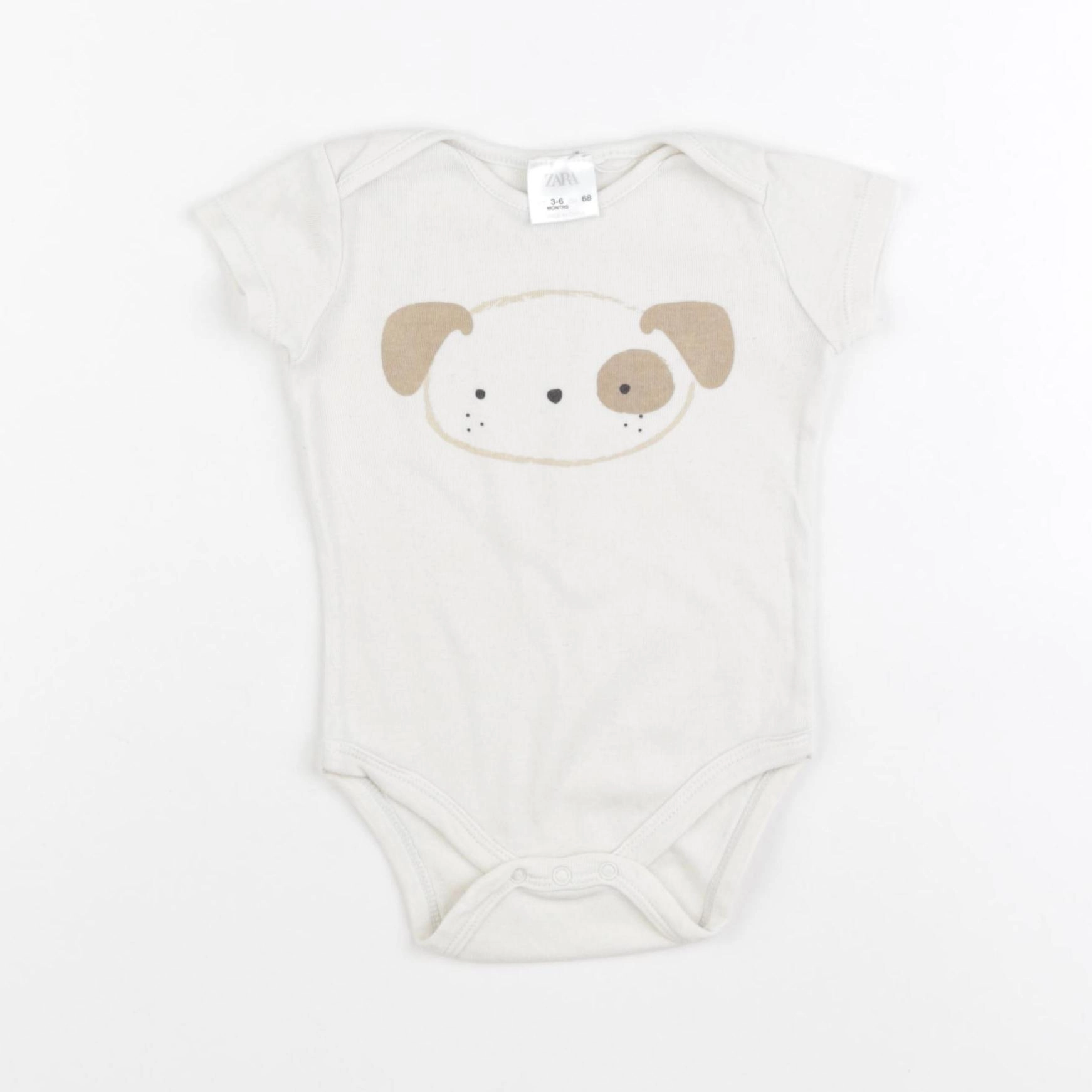 Zara - body beige - 3/6 mois
