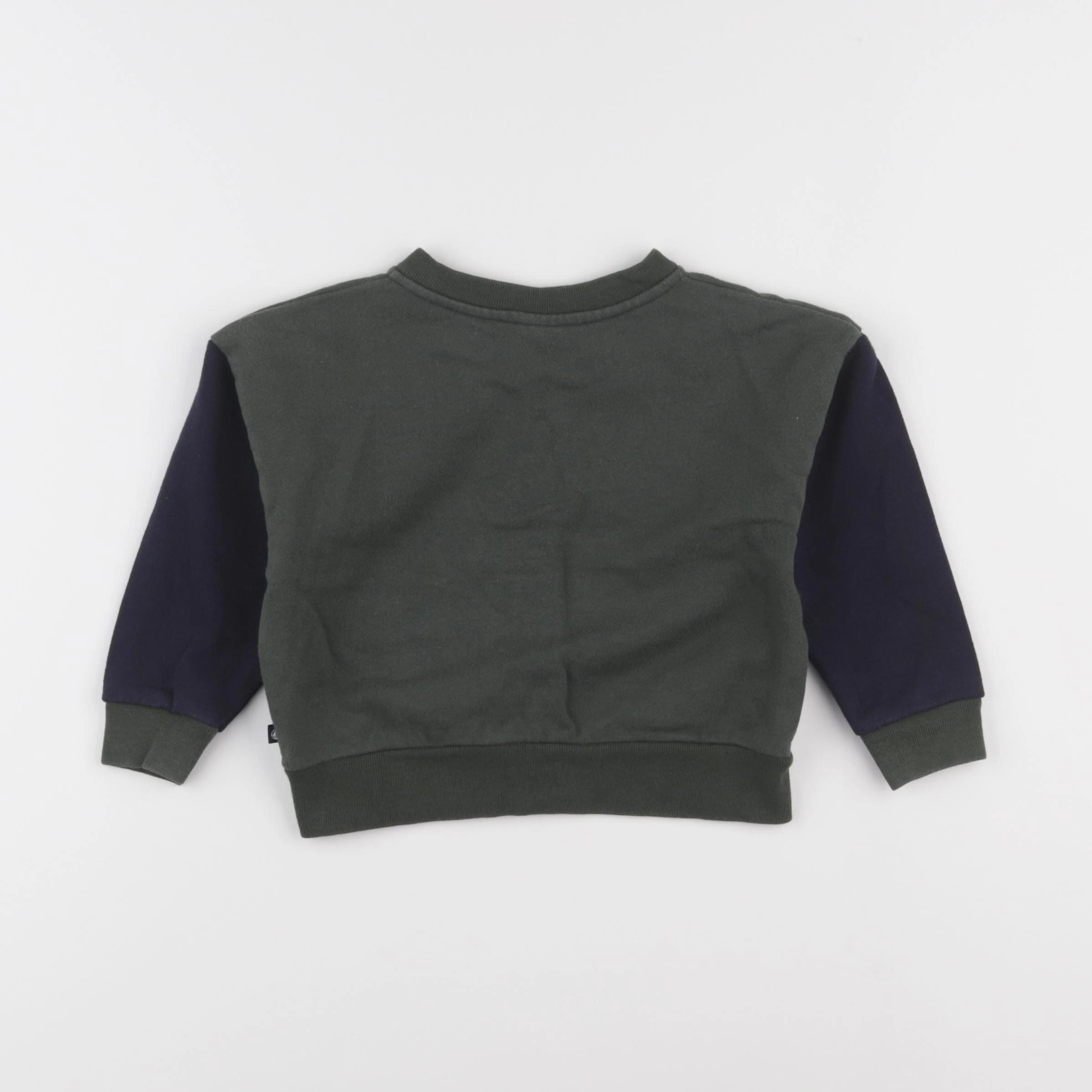 Petit Bateau - sweat vert - 24 mois