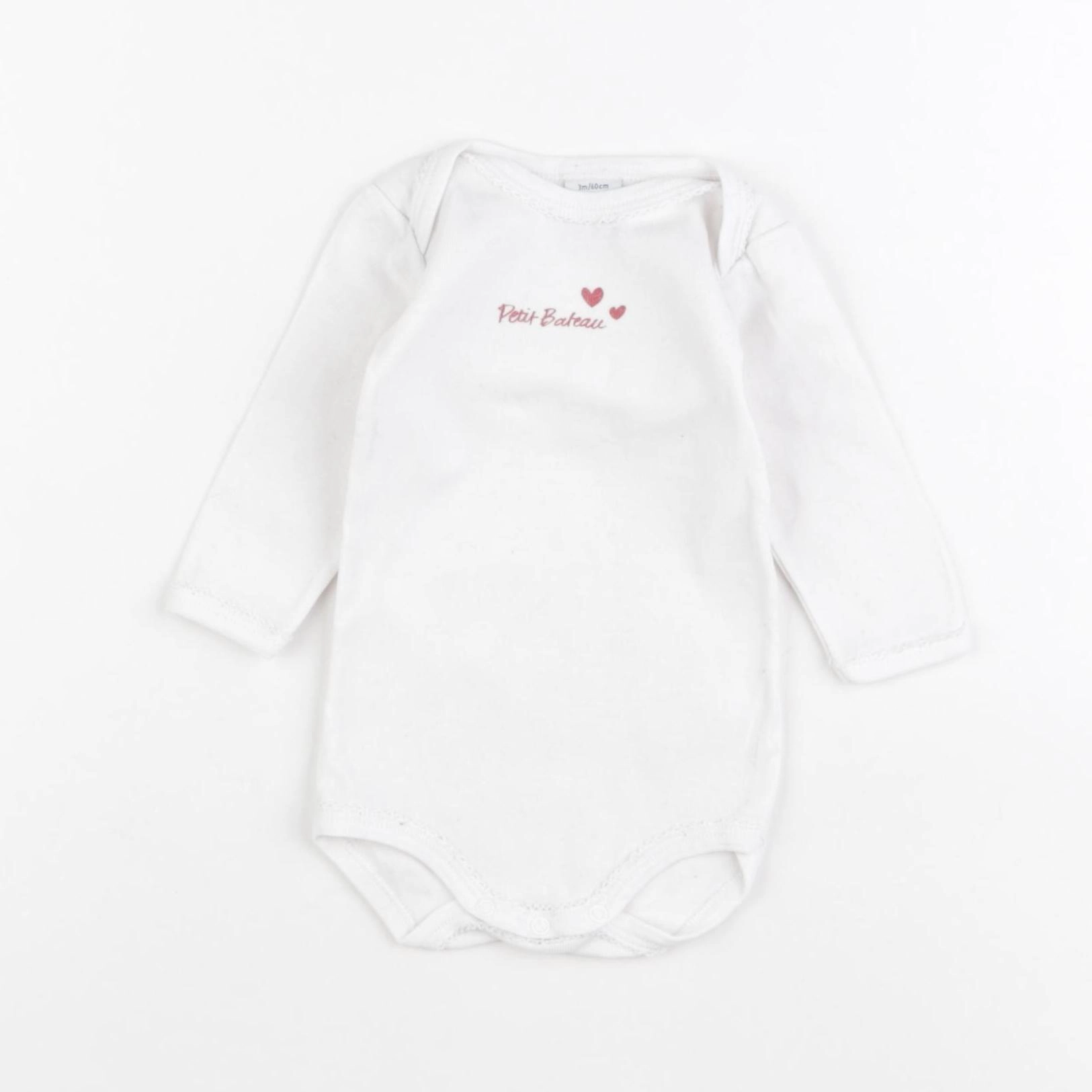 Petit Bateau - body blanc - 3 mois