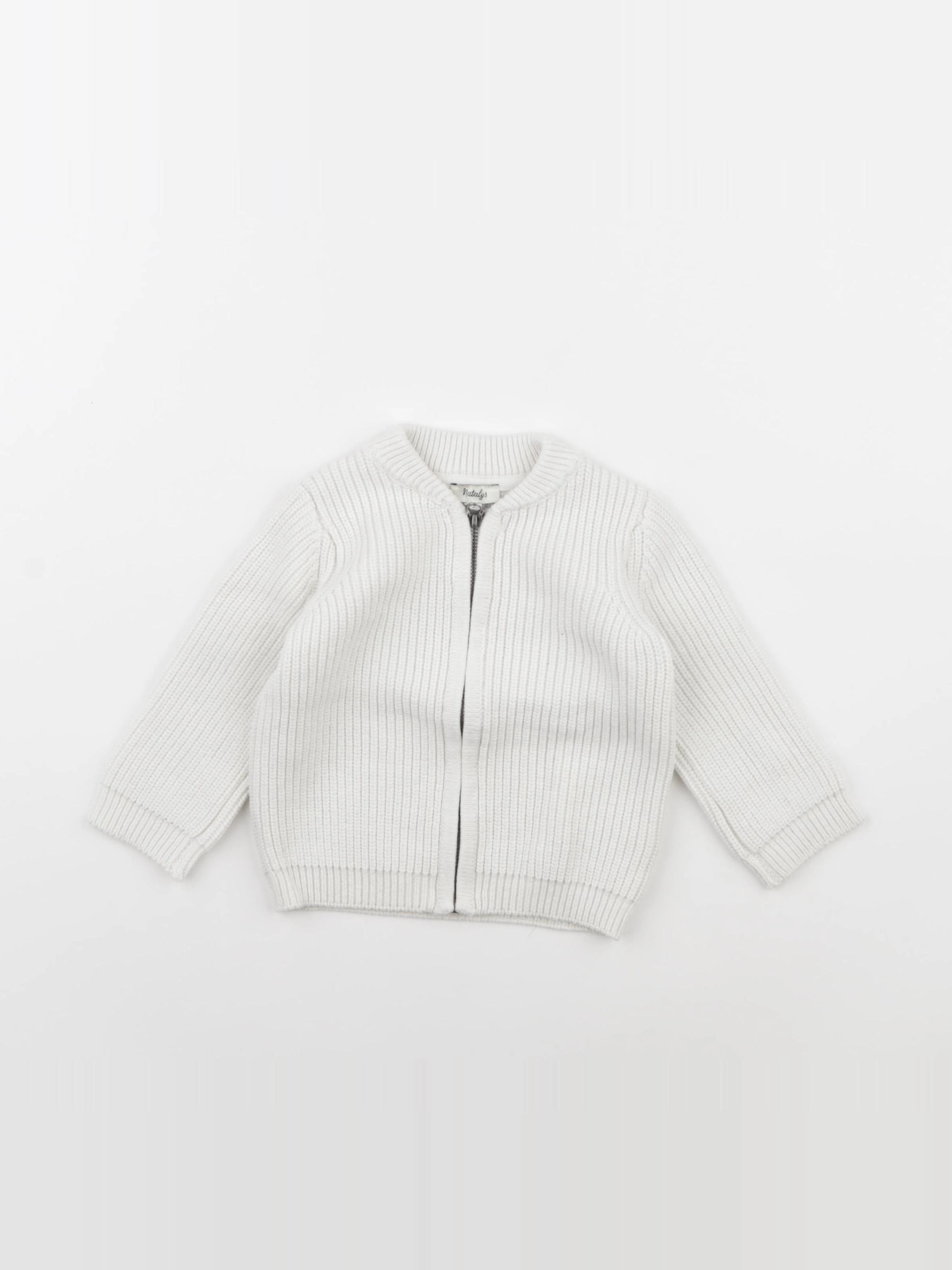 Natalys - pull blanc - 9 mois