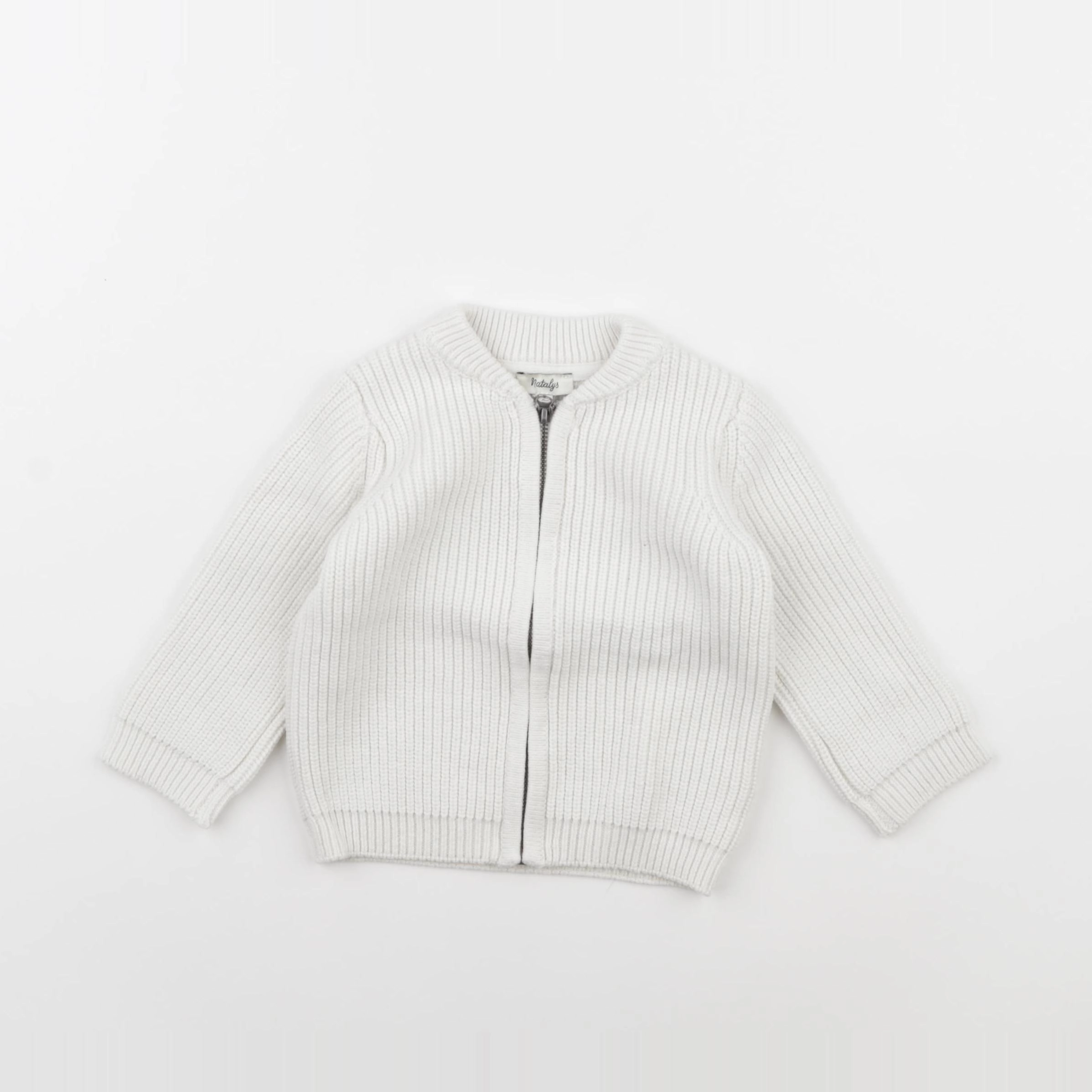Natalys - pull blanc - 9 mois