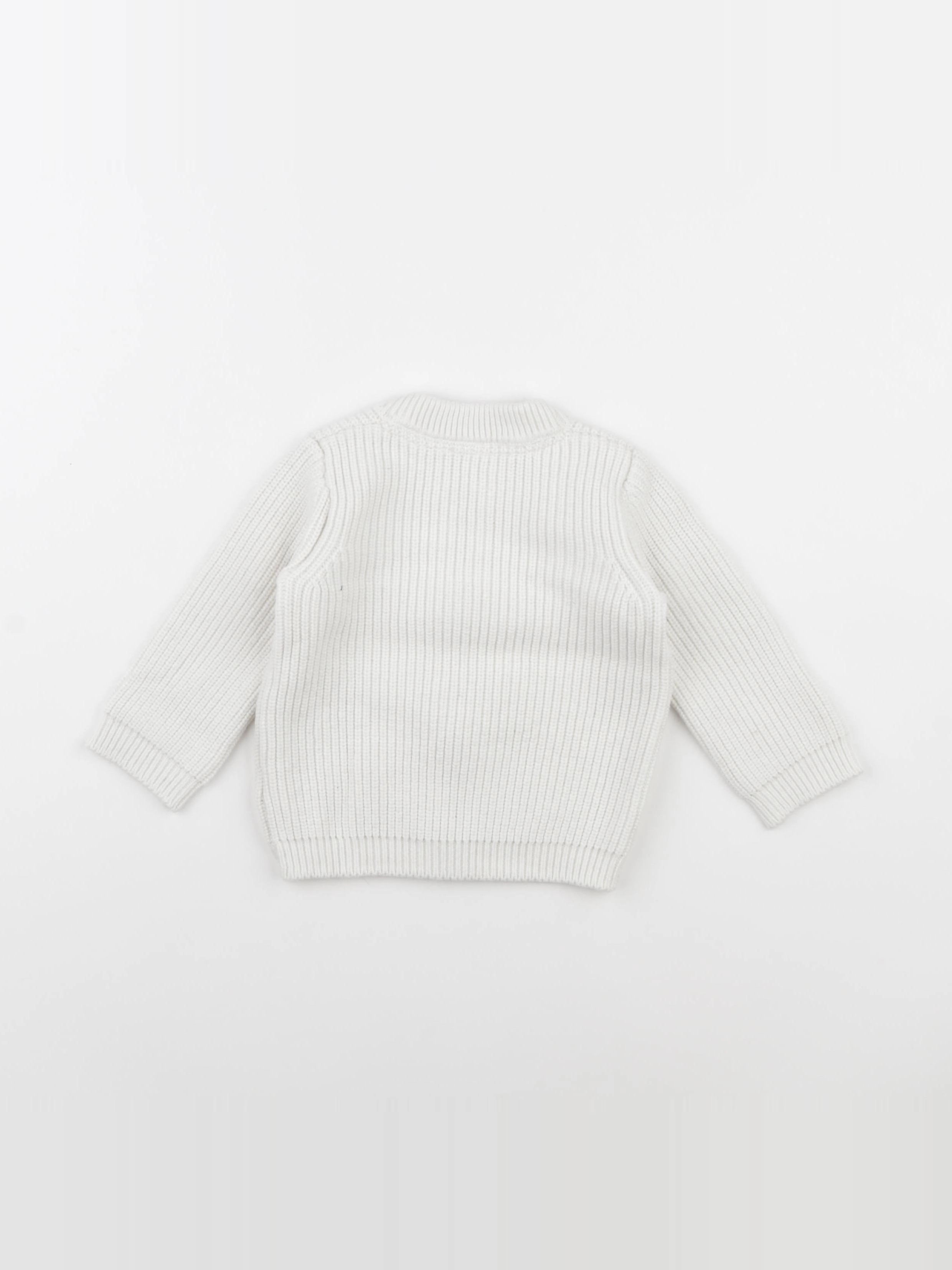 Natalys - pull blanc - 9 mois