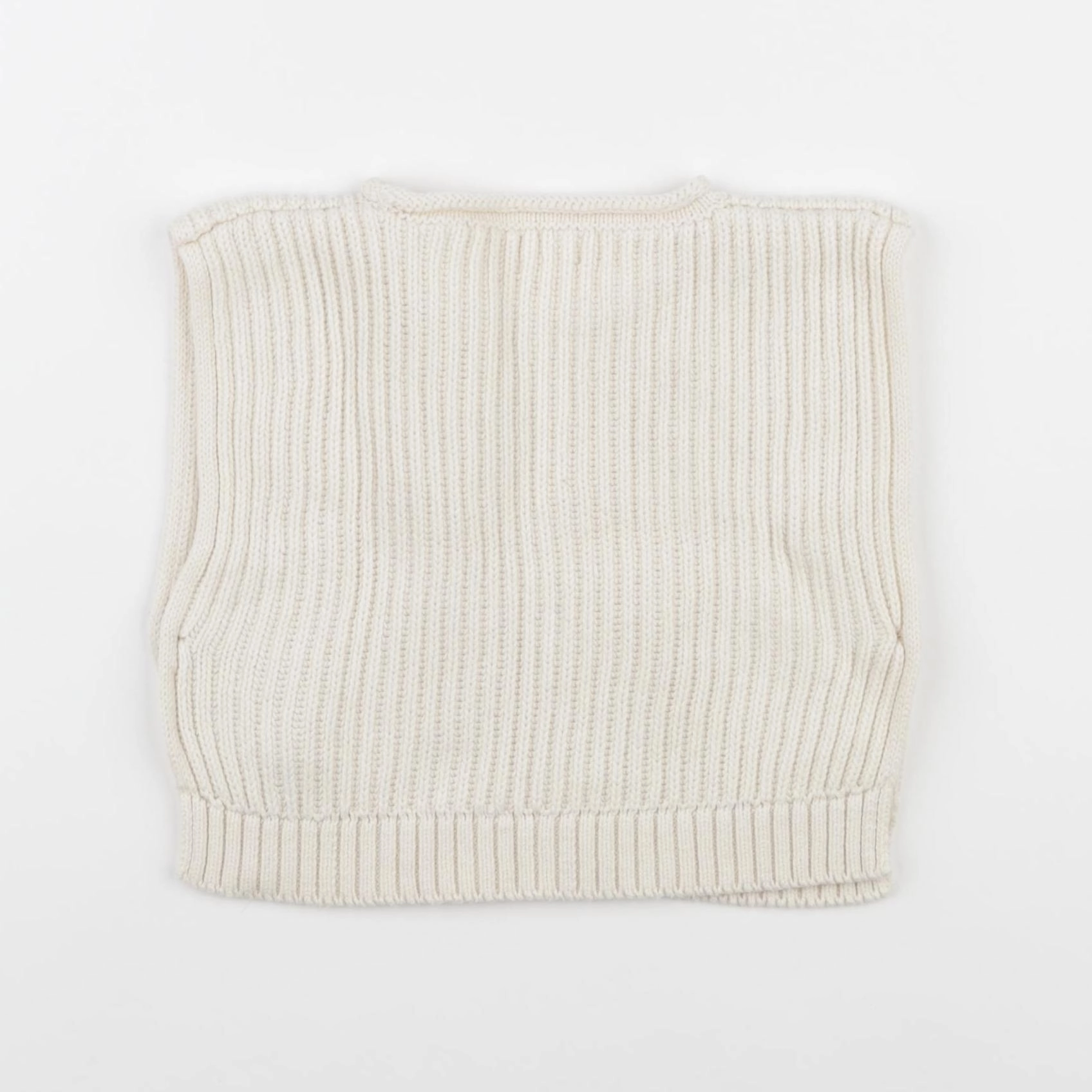 Vertbaudet - pull blanc - 3/6 mois