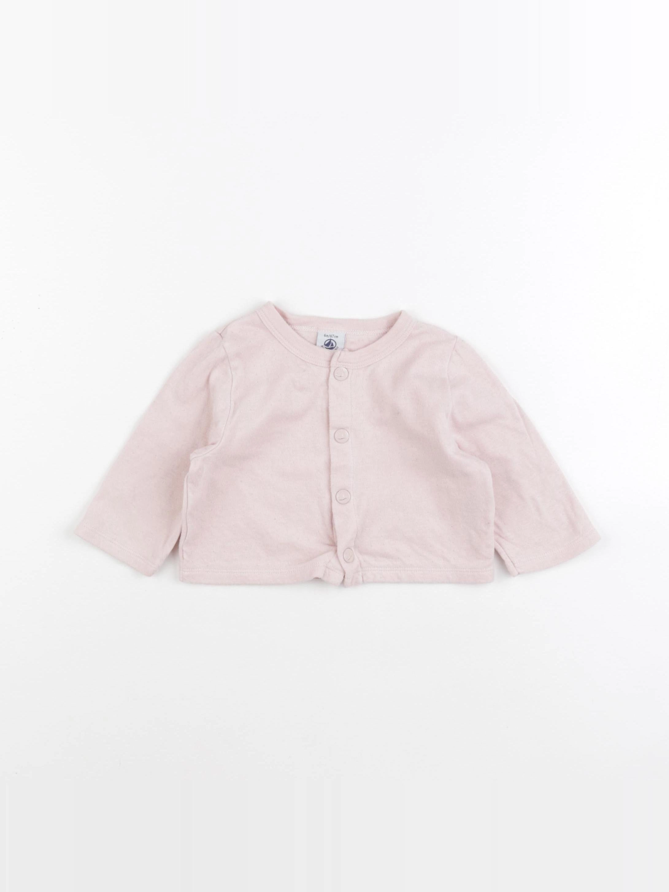 Petit Bateau - tee-shirt rose - 6 mois