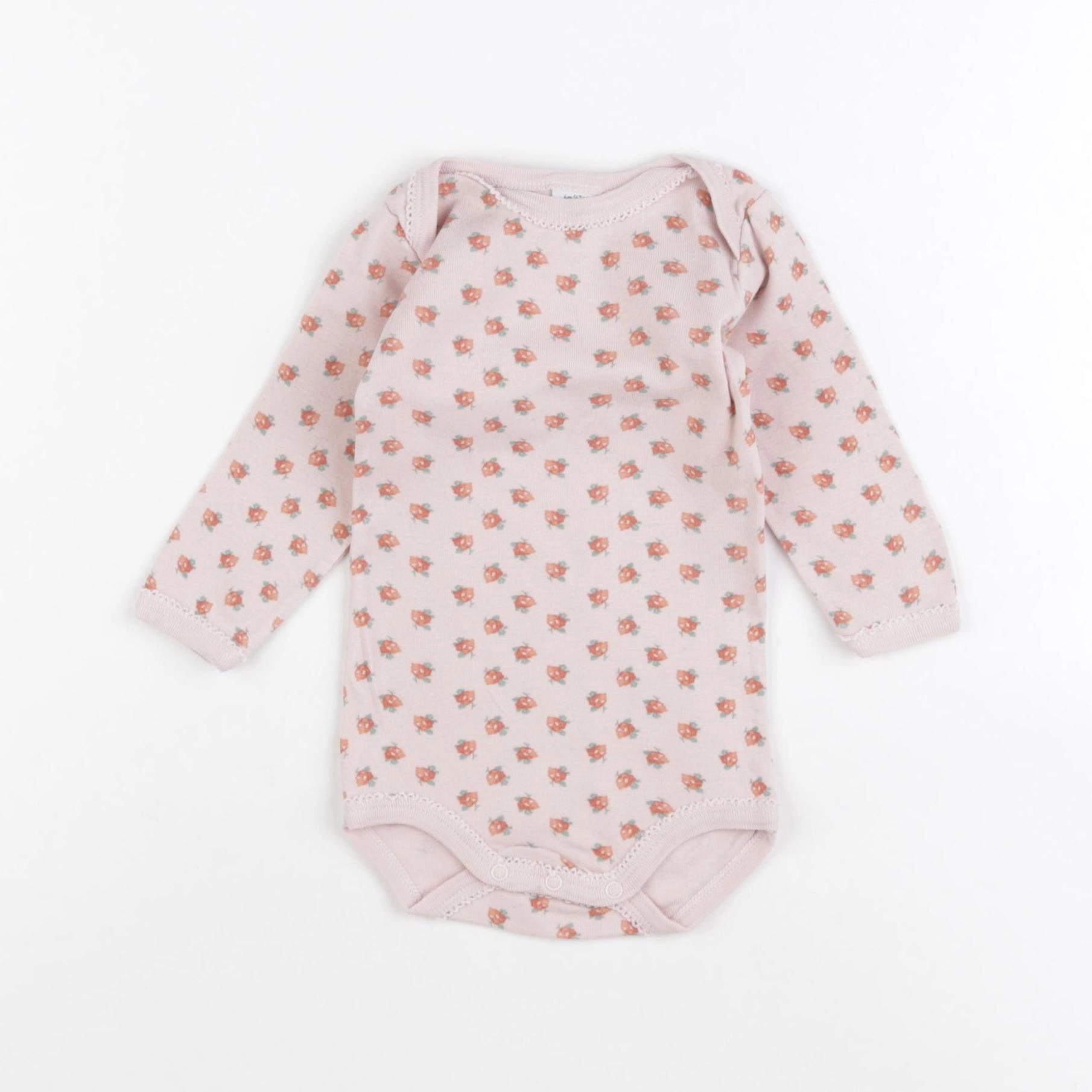 Petit Bateau - body rose - 6 mois