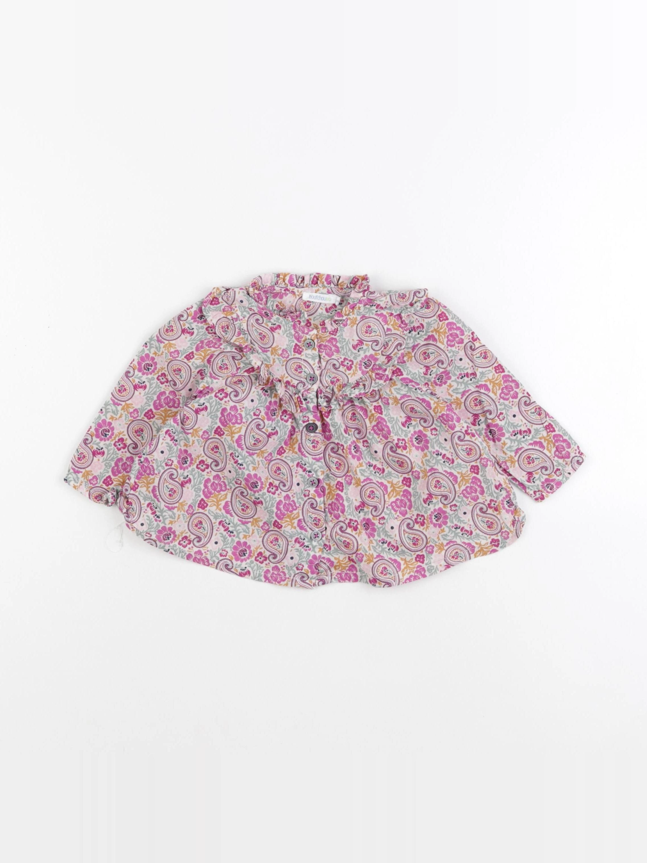 Boutchou - blouse multicolore - 6 mois