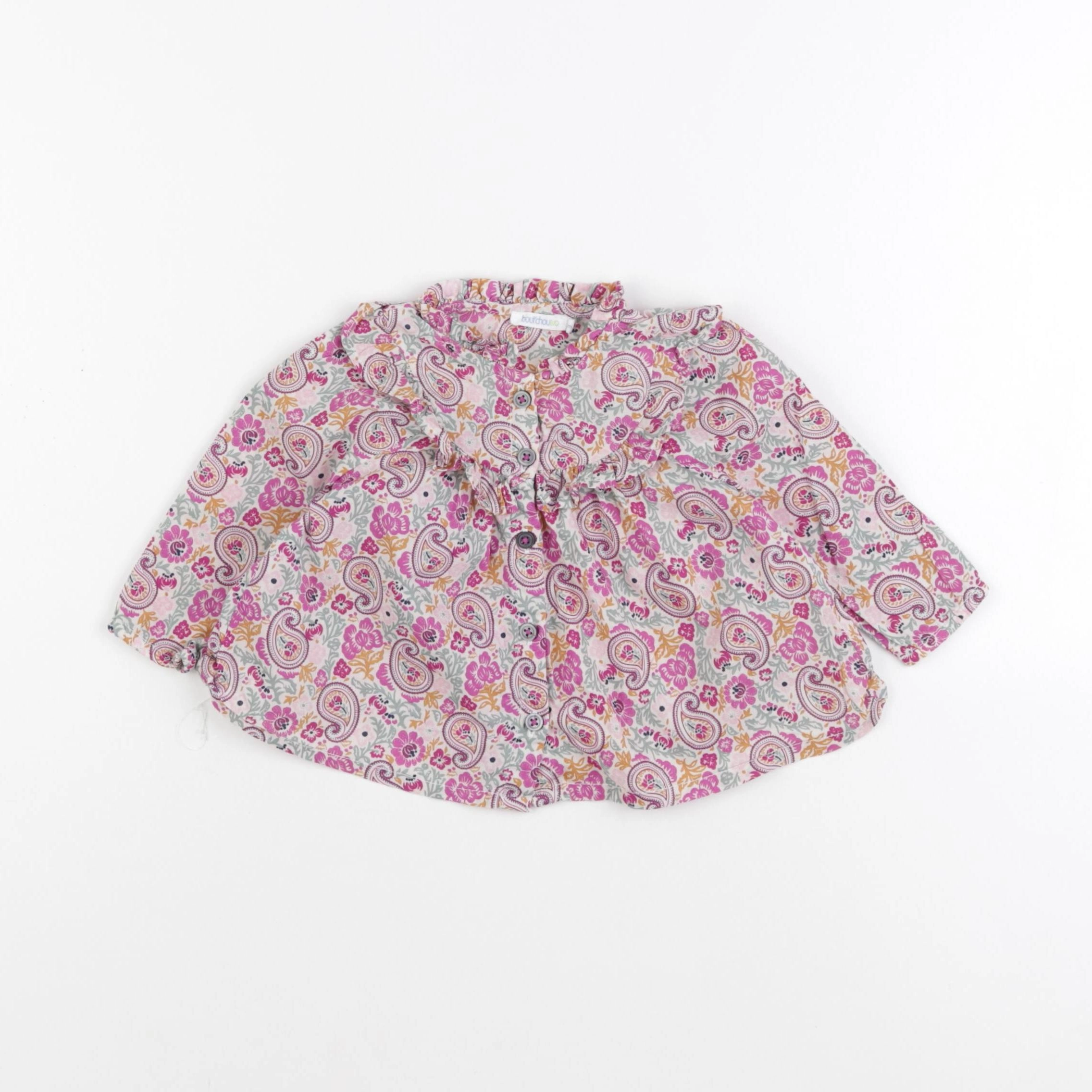 Boutchou - blouse multicolore - 6 mois