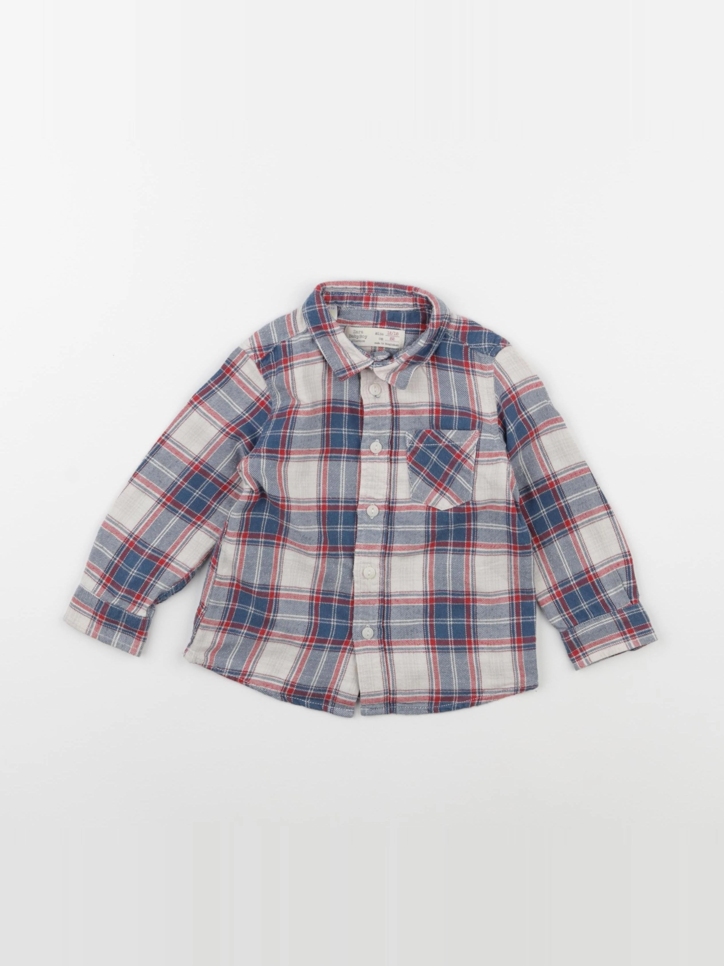 Zara - chemise multicolore - 12/18 mois