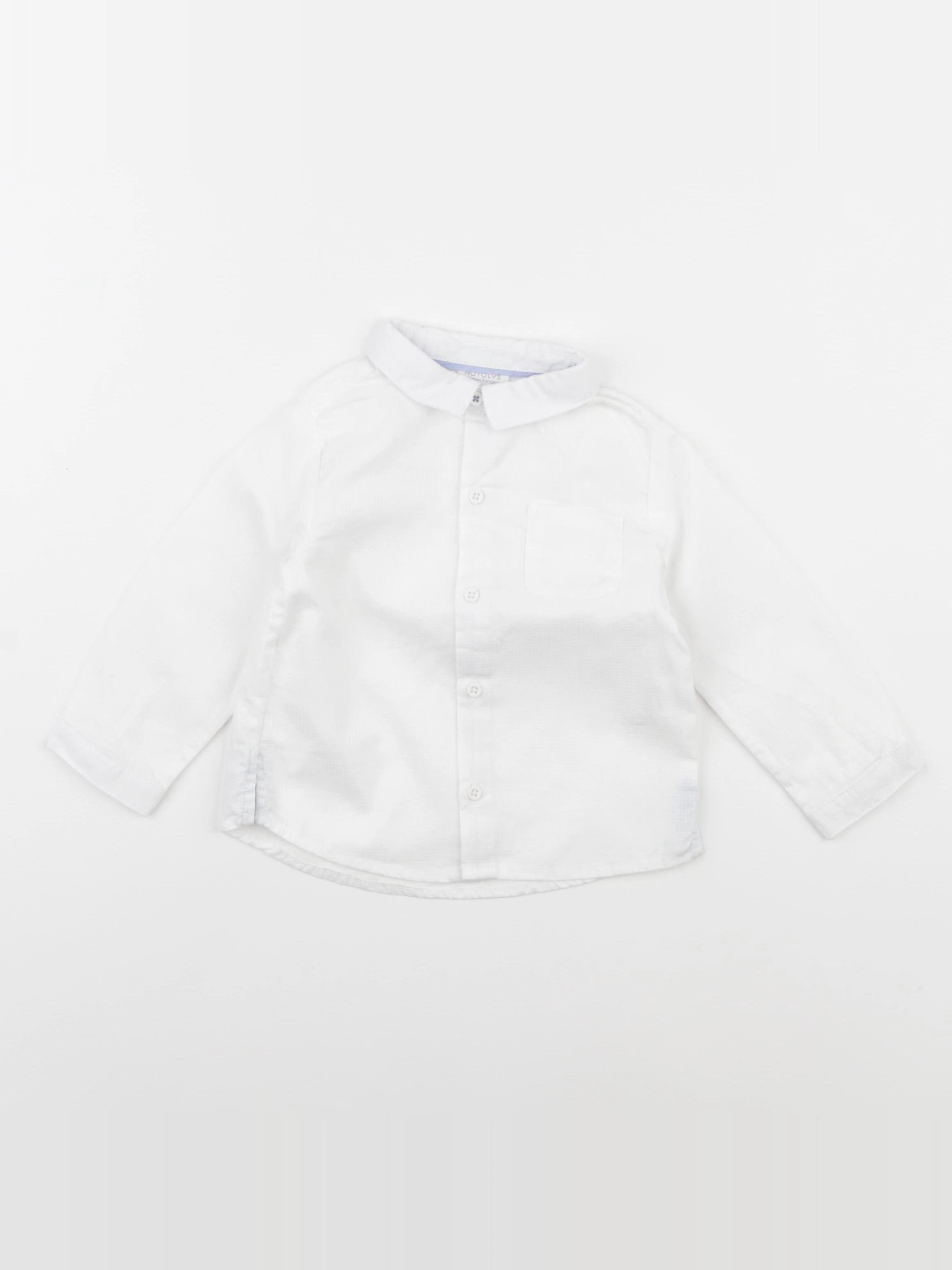 Natalys - chemise blanc - 12 mois