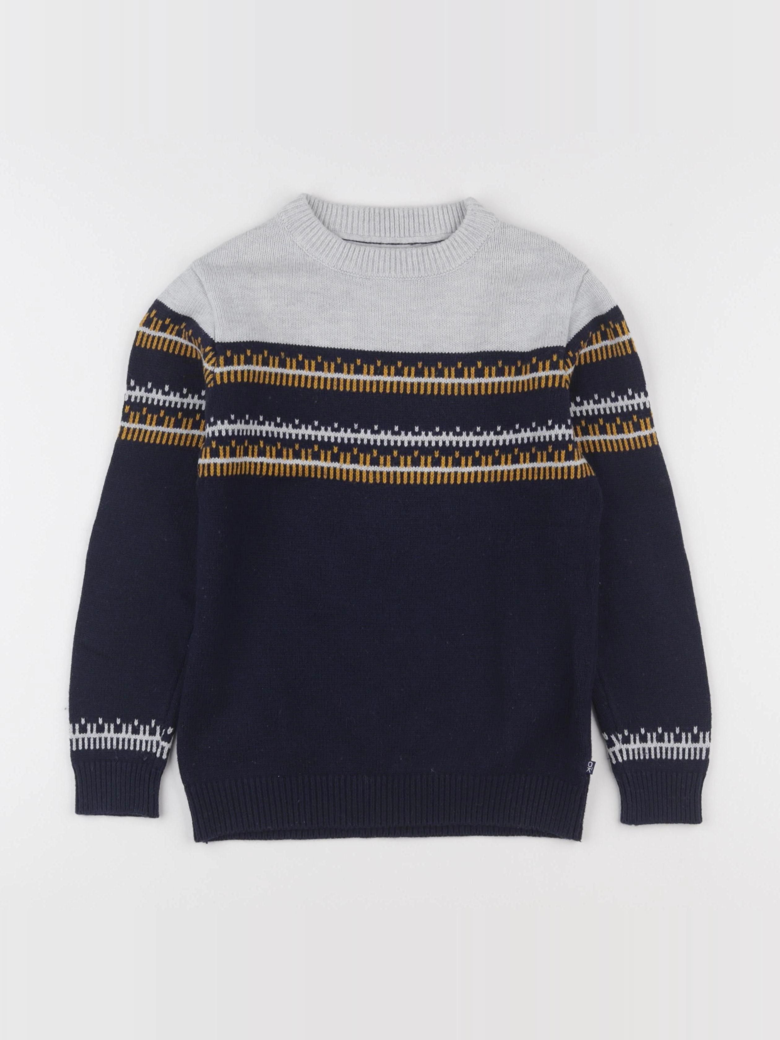 Okaidi - pull multicolore - 8 ans