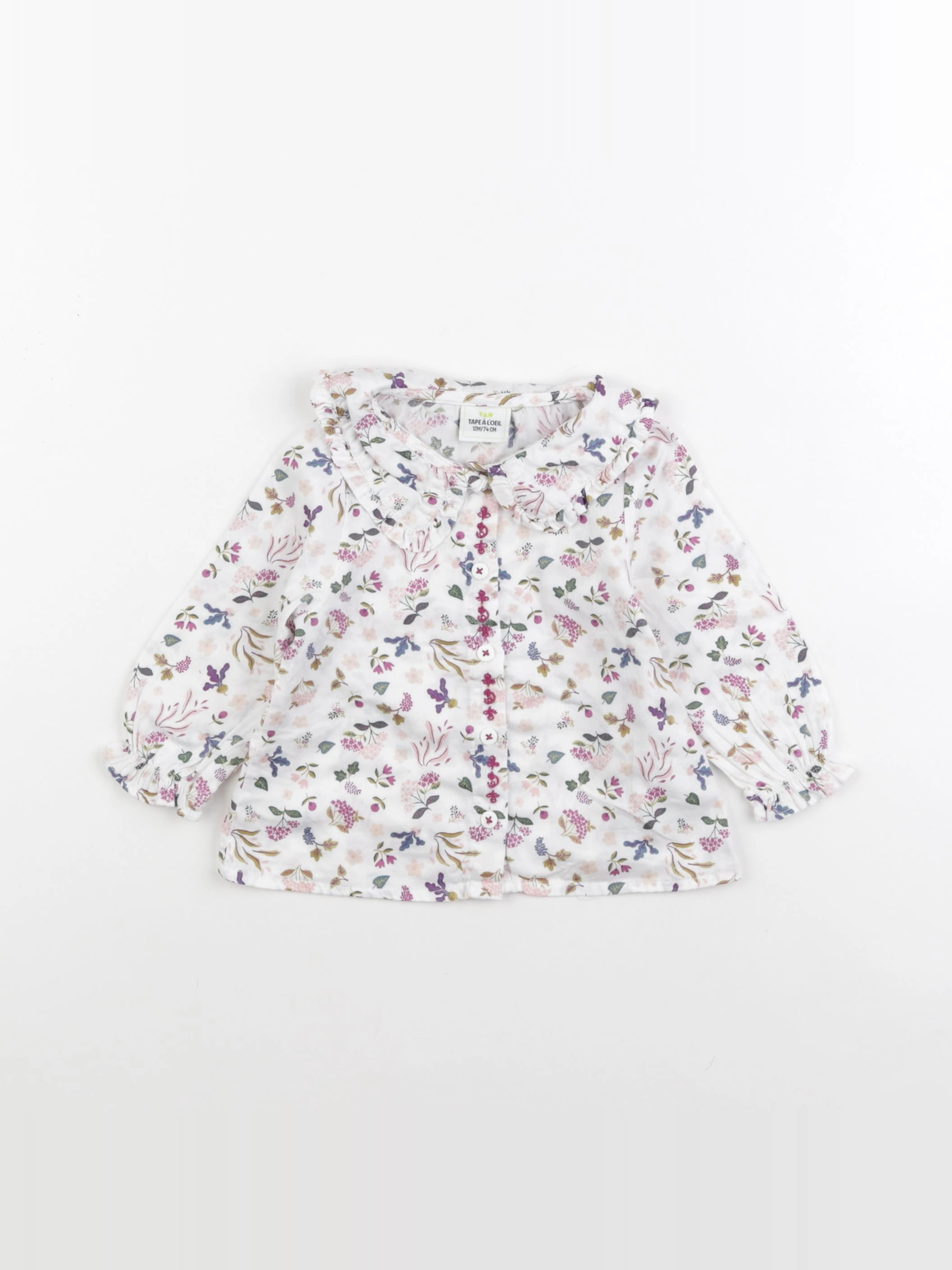 Tape à l'oeil - blouse blanc - 12 mois