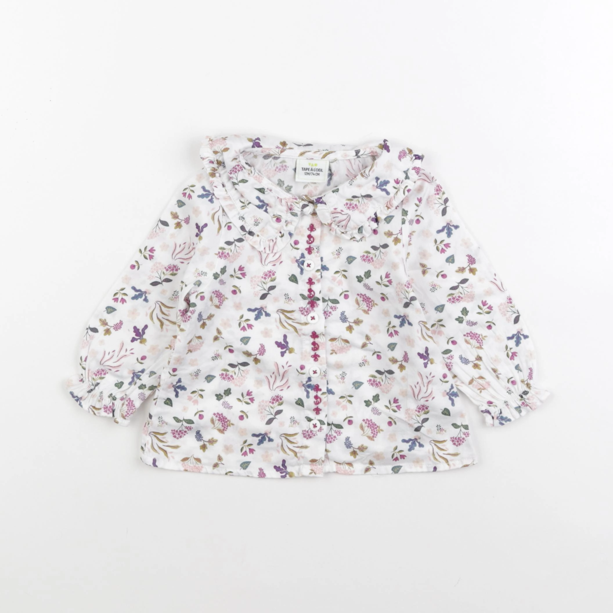 Tape à l'oeil - blouse blanc - 12 mois