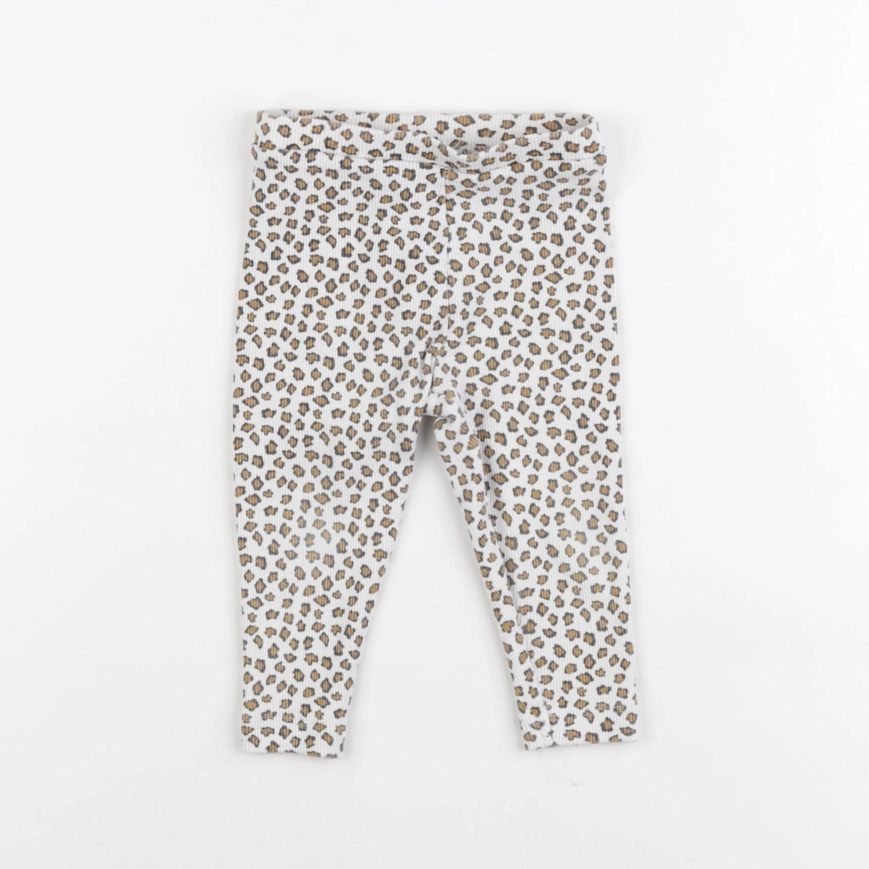 Tape à l'oeil - legging blanc, marron - 12 mois