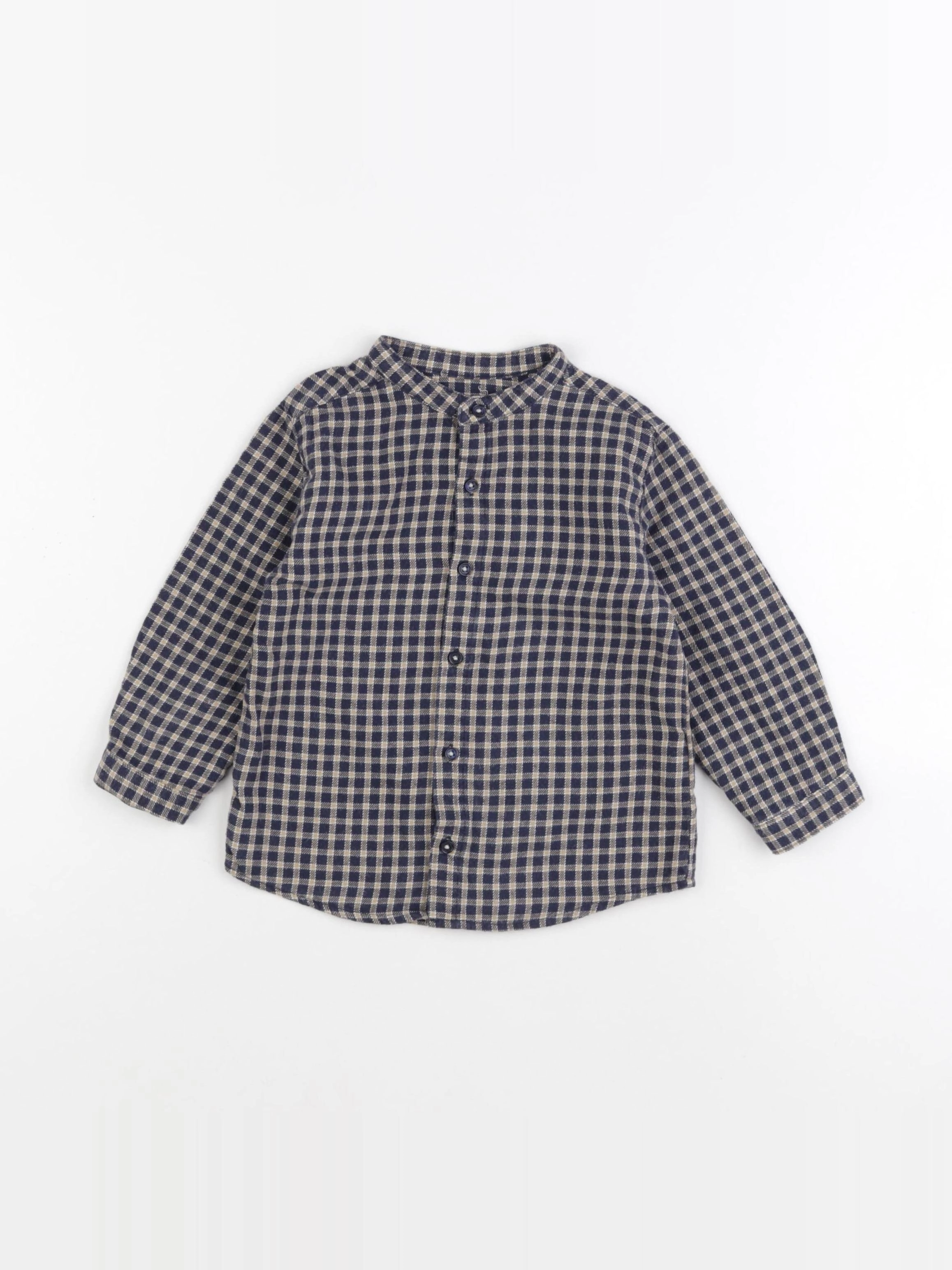 Boutchou - chemise bleu - 24 mois