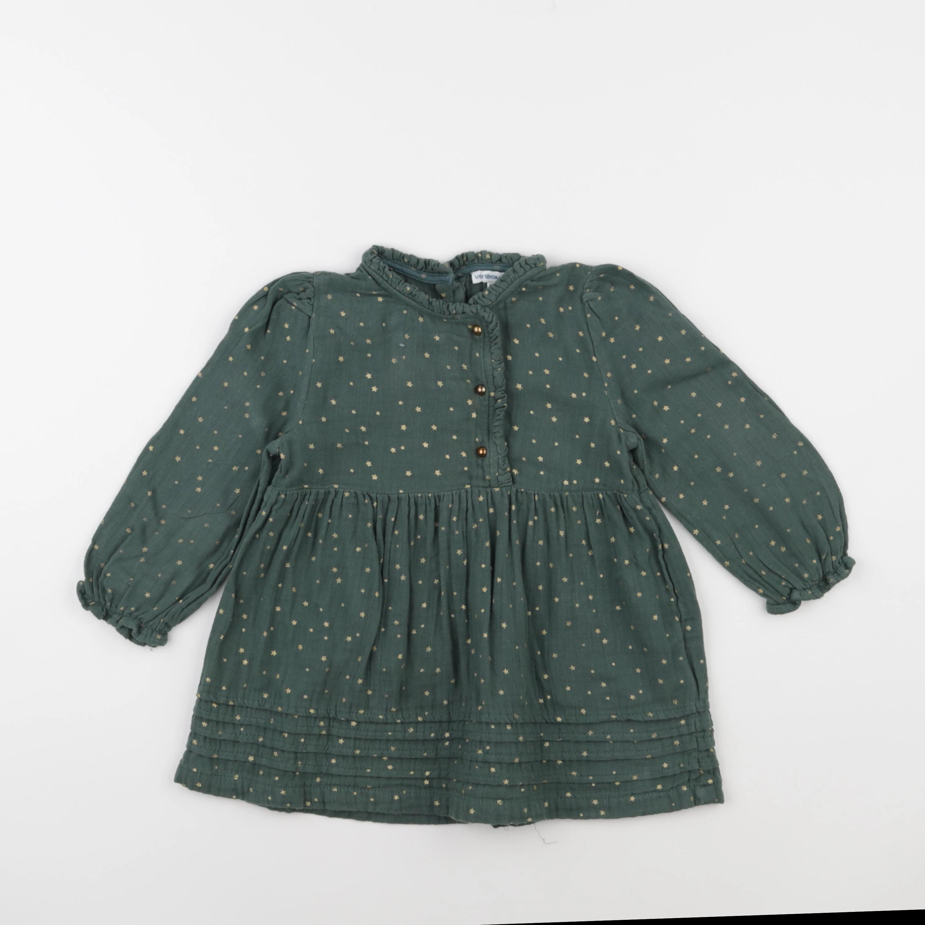 Vertbaudet - robe vert - 3 ans
