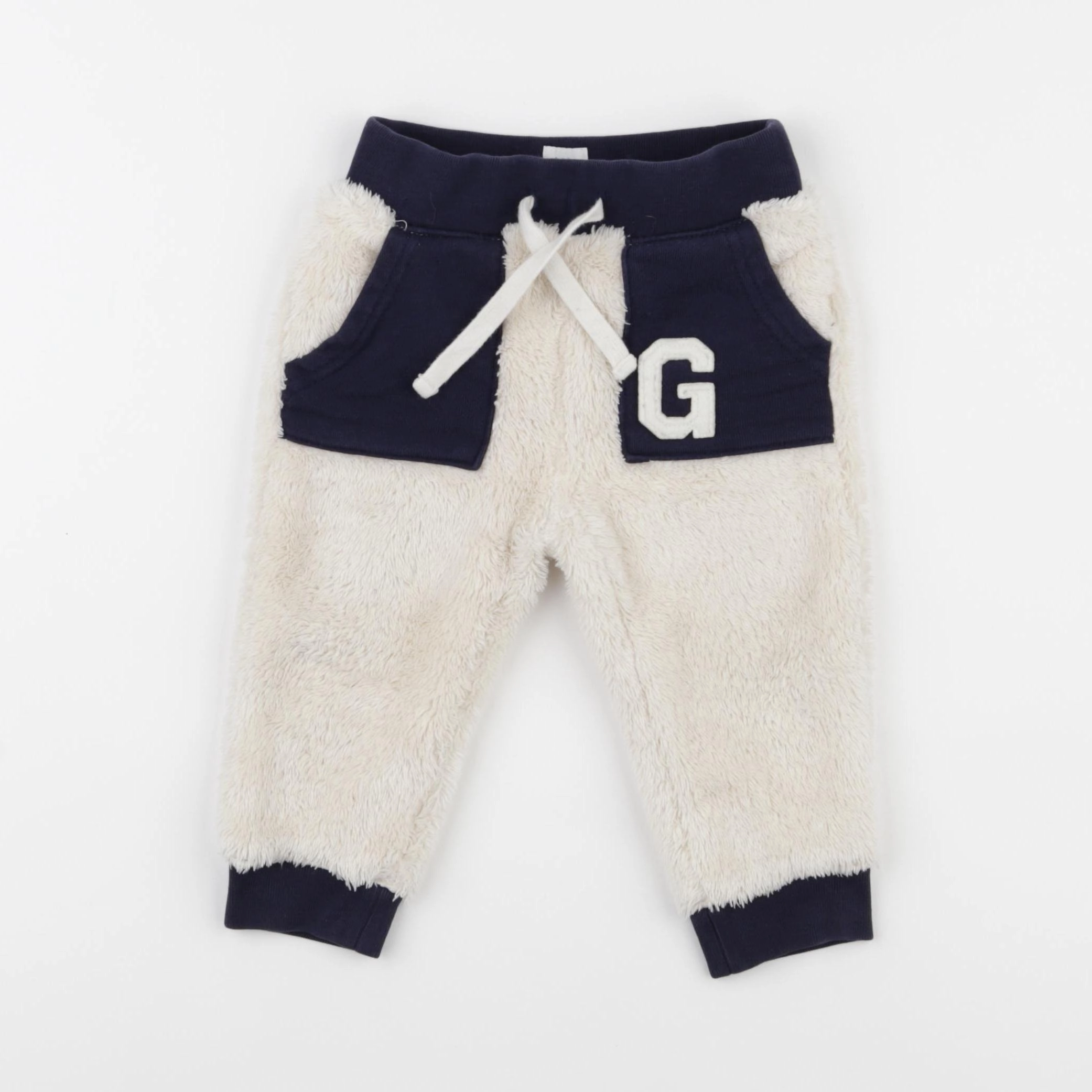GAP - jogging polaire blanc - 12/18 mois
