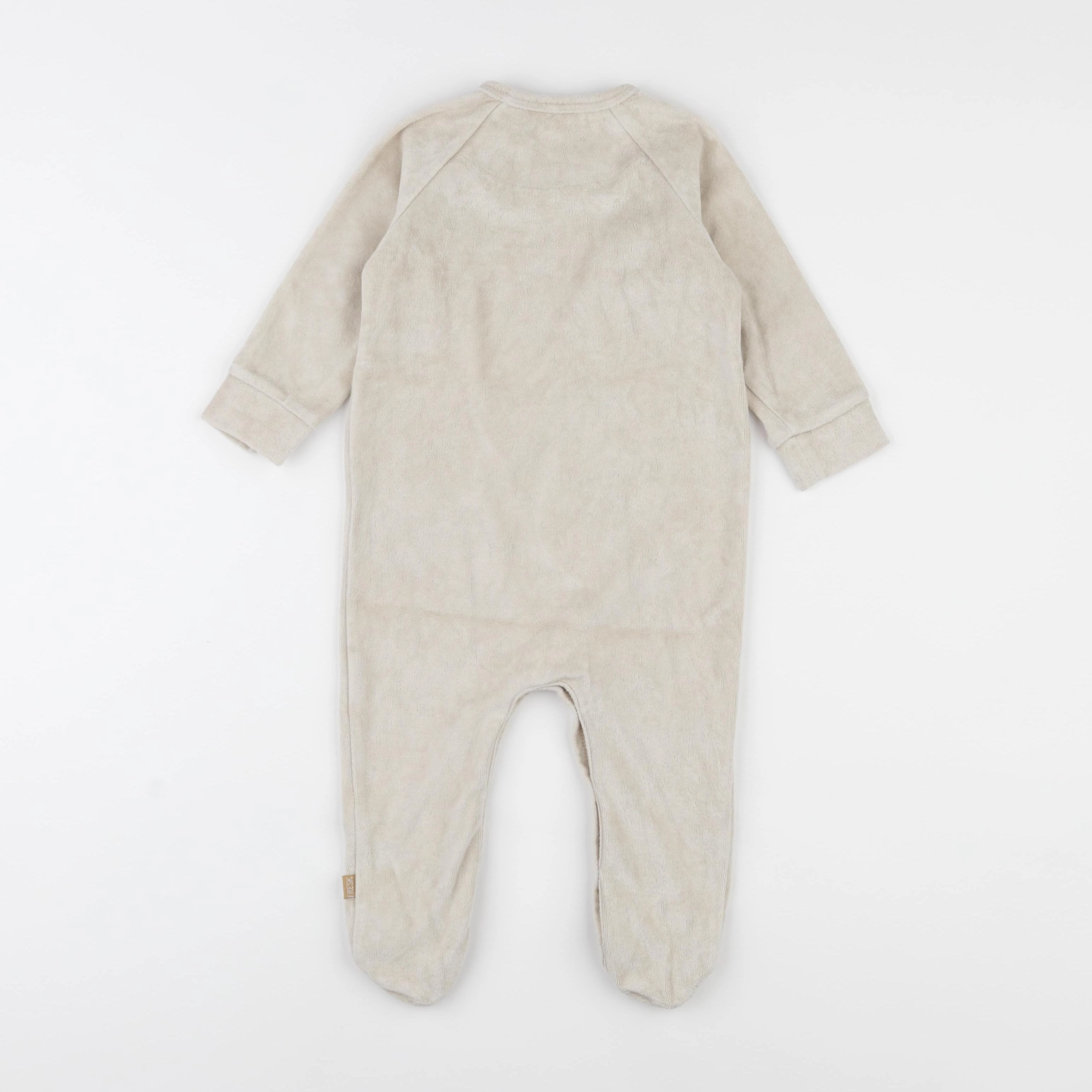 Fresk - pyjama velours beige - 6/12 mois