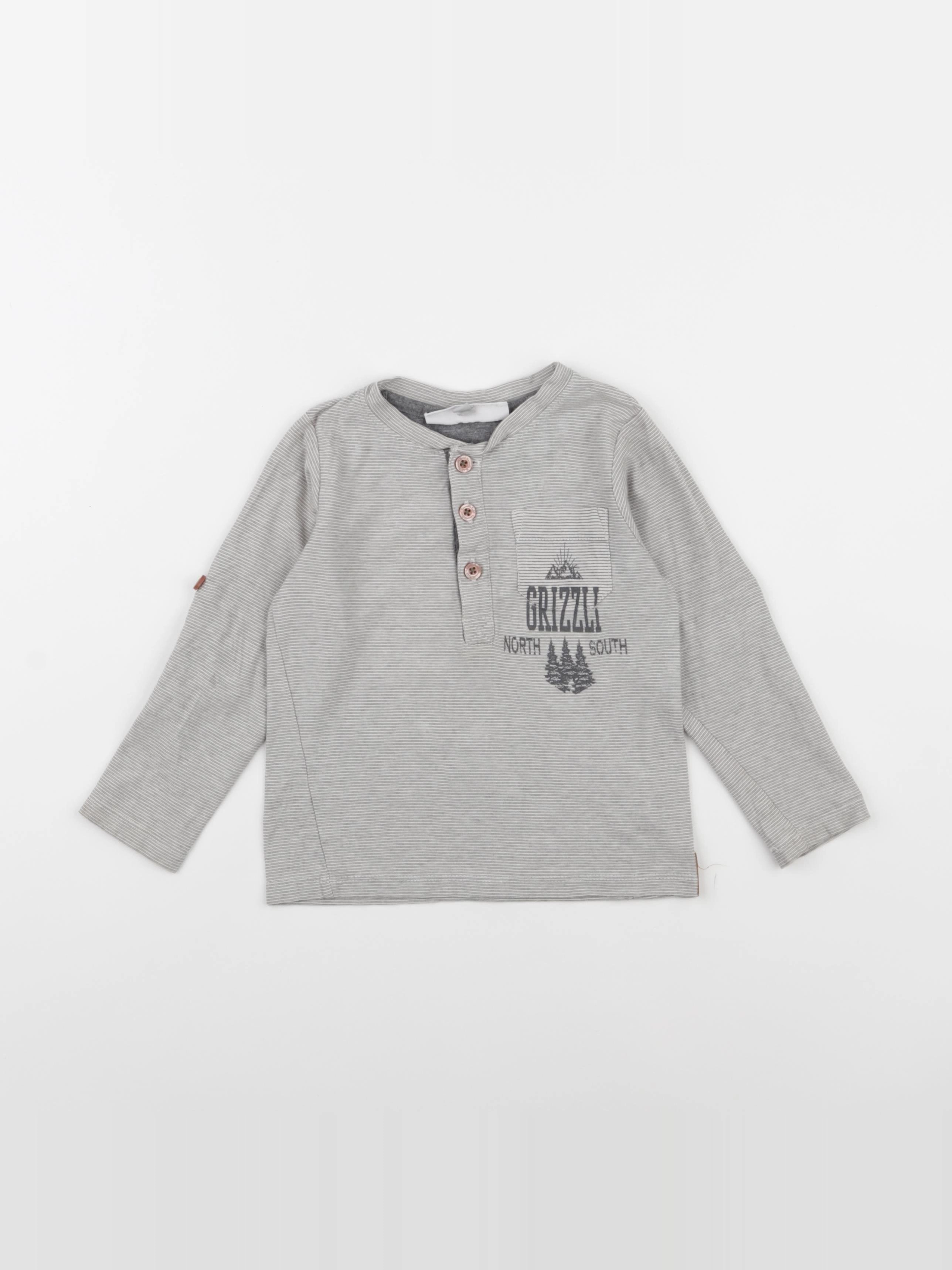 Cadet Rousselle - tee-shirt gris - 24 mois